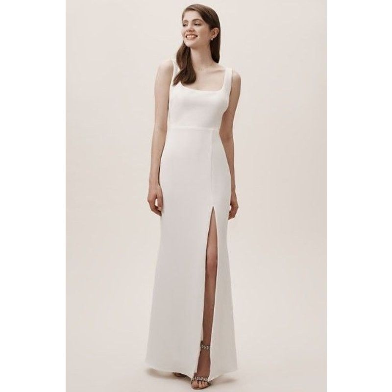 Anthropologie New Anthropologie BHLDN Adena Crepe Dress $198 SIZE 22 Ivory Size 3XL / US 20-22 - 1 Thumbnail