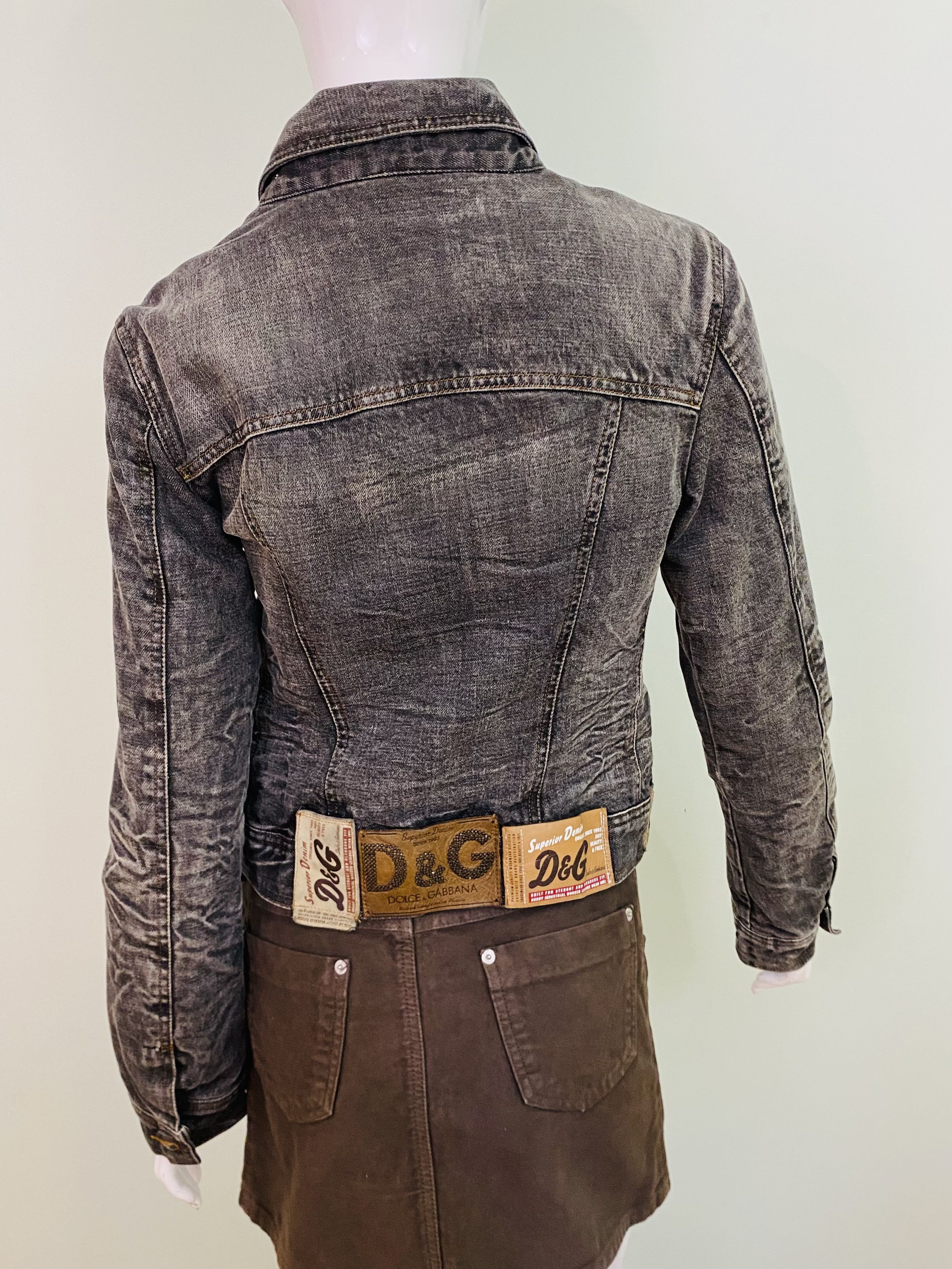 Dolce & Gabbana D&G Dolce and Gabbana Label Labels Patch Vintage Jacket Size XS / US 0-2 / IT 36-38 - 2 Thumbnail
