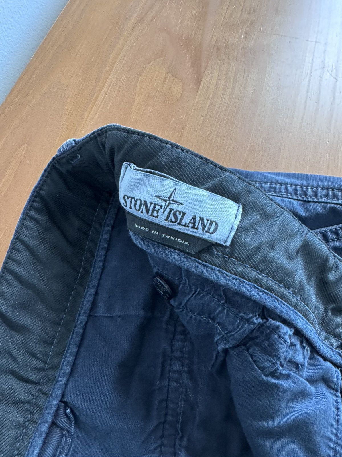 Stone Island Stone Island Marine Blue Garment Dyed Cargo Utility Pants 31 Size US 31 - 6 Thumbnail