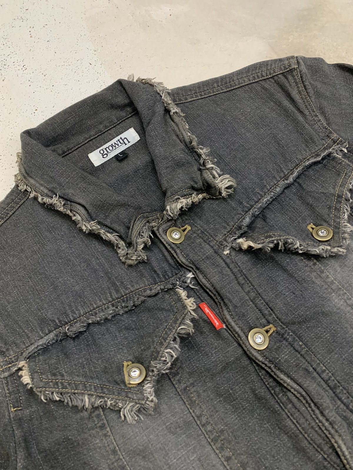In The Attic Growth LGB Pearl Button In The Attic Fur Denim Size US S / EU 44-46 / 1 - 5 Thumbnail