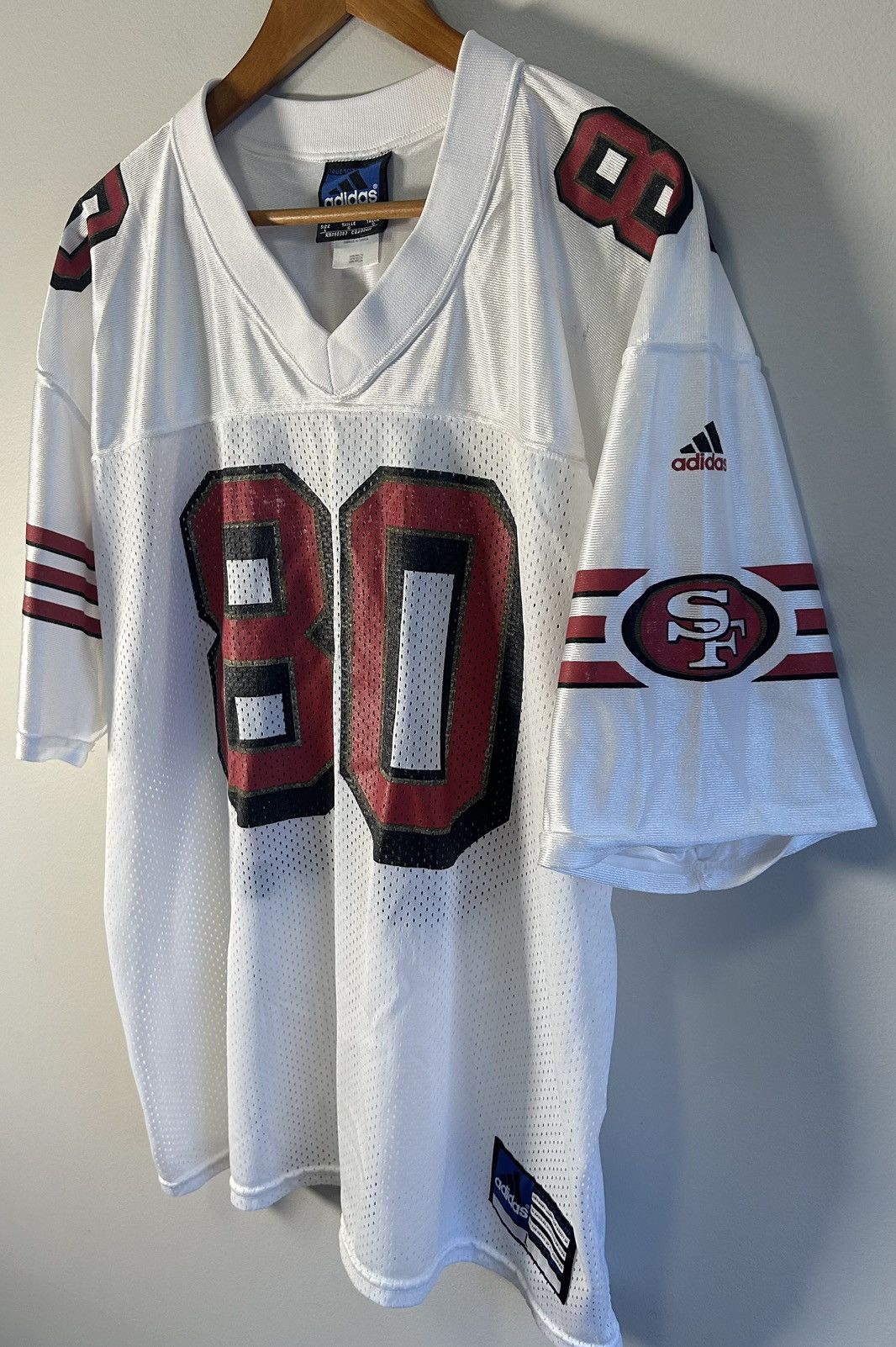 Adidas VTG Adidas Jerry Rice San Francisco 49'ers Football Jersey Size US L / EU 52-54 / 3 - 3 Thumbnail
