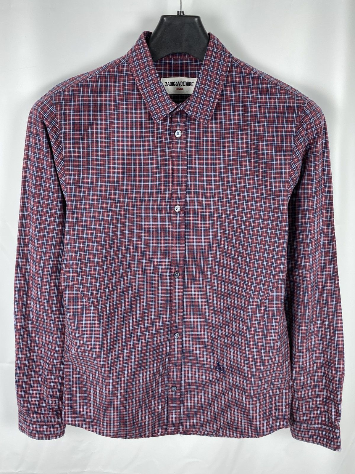Zadig & Voltaire Zadig & Voltaire Homme Plaid Cotton Shirt Button Up size S Size US S / EU 44-46 / 1 - 1 Thumbnail