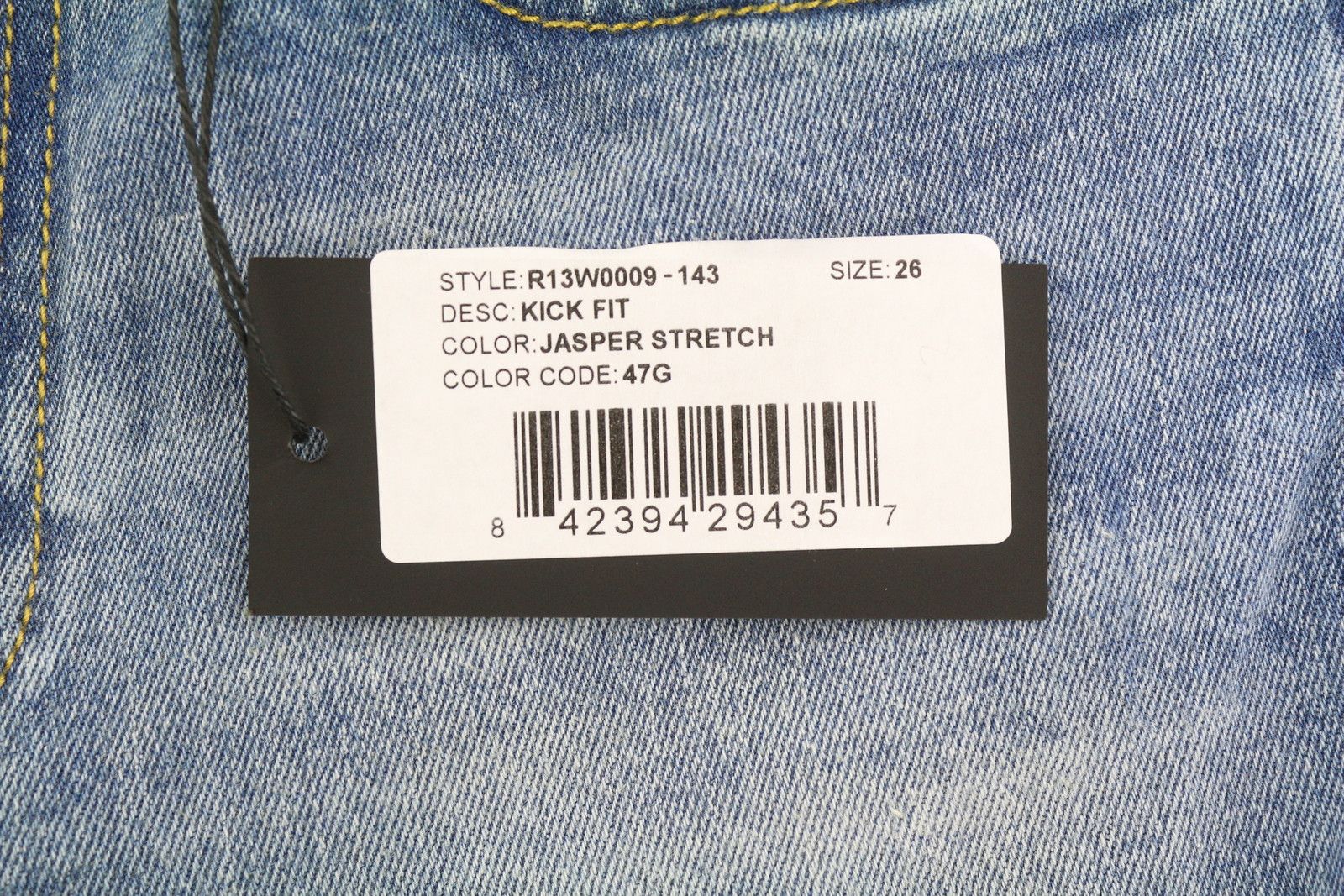 R13 KICK 26 Bootcut Fit Ankle Length Jasper Stretch 84424 Size 26" / US 2 / IT 38 - 7 Thumbnail
