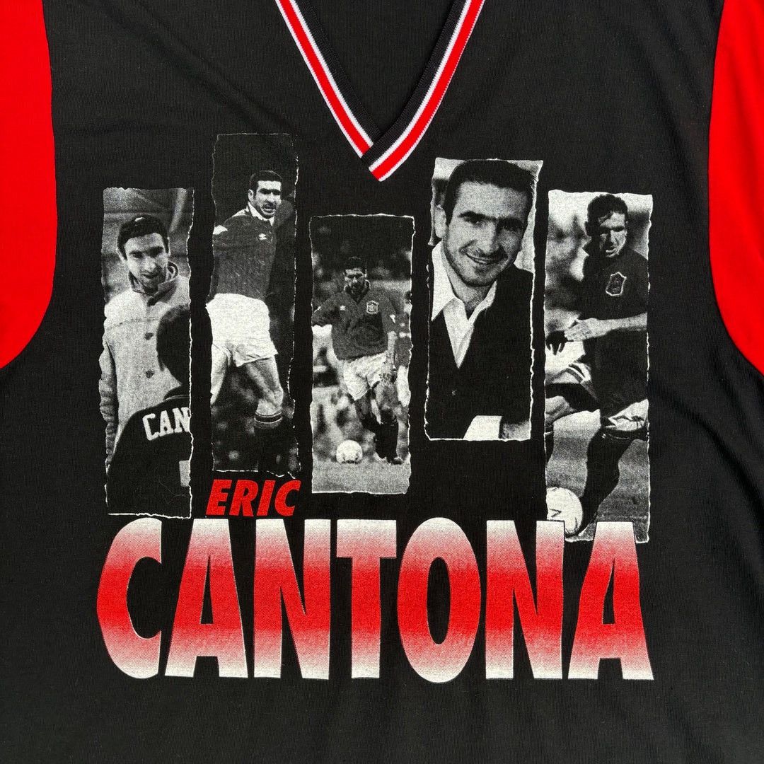 Vintage Eric Cantona 1990 90s Vintage Manchester United Fan Jersey Size US XL / EU 56 / 4 - 2 Thumbnail