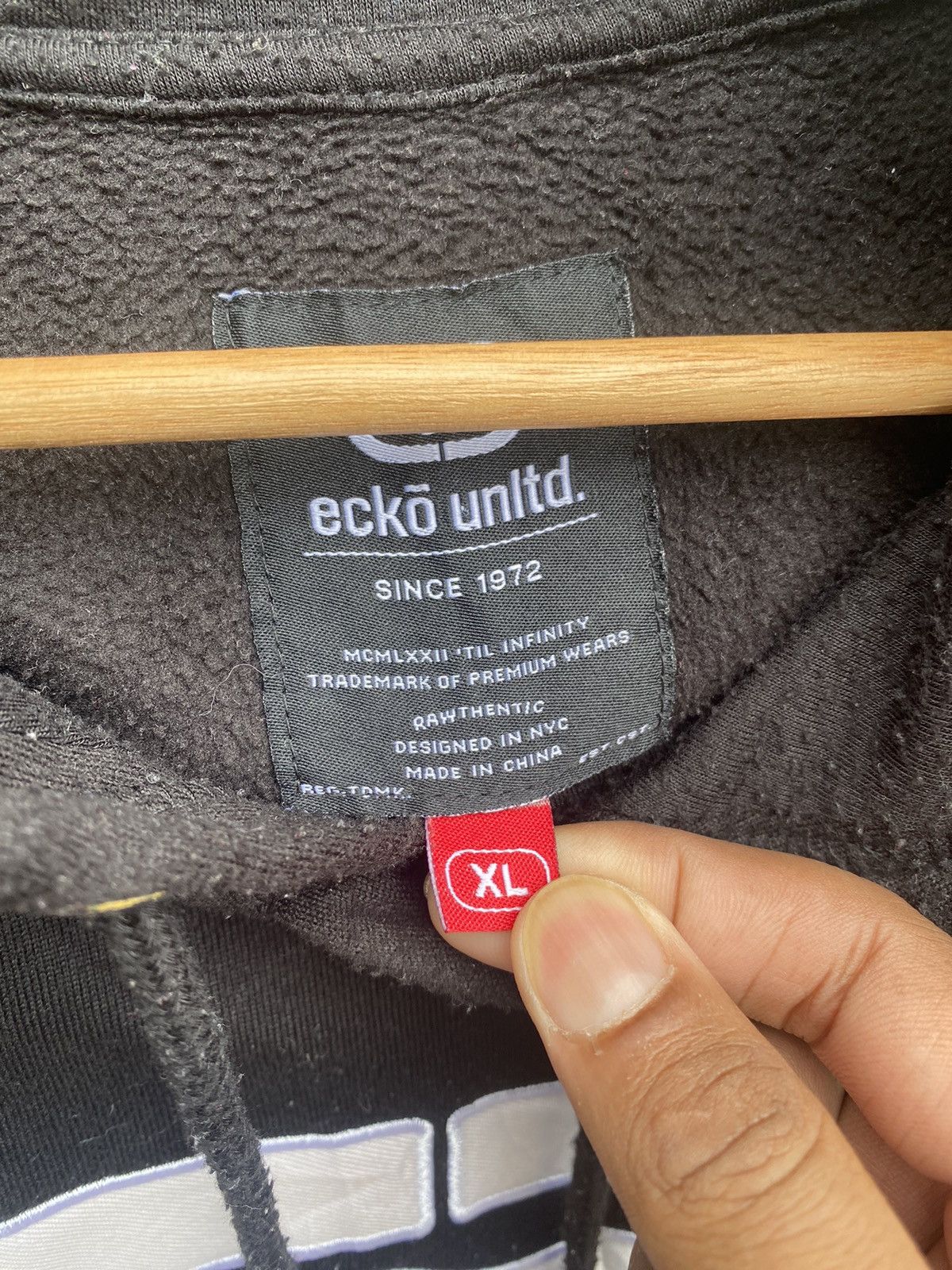 🔥 Rare 🔥 Vintage Y2K Big Logo Ecko Hoodie