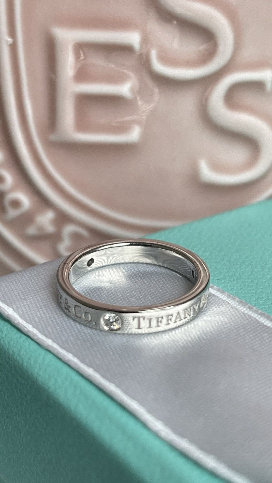 Tiffany & Co. Tiffany & Co. Band Ring Diamonds Platinum size 4 NEW $2600 Size ONE SIZE - 5 Thumbnail