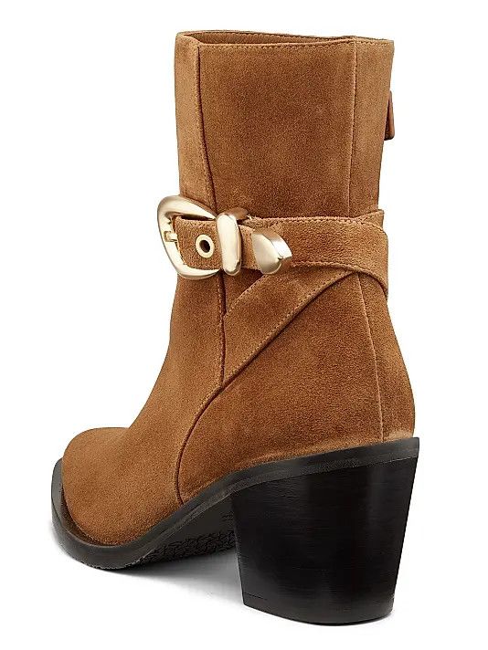 Stuart Weitzman os11x0326 Maven Suede Booties in Dark Brown Size US 5.5 / IT 35.5 - 3 Thumbnail