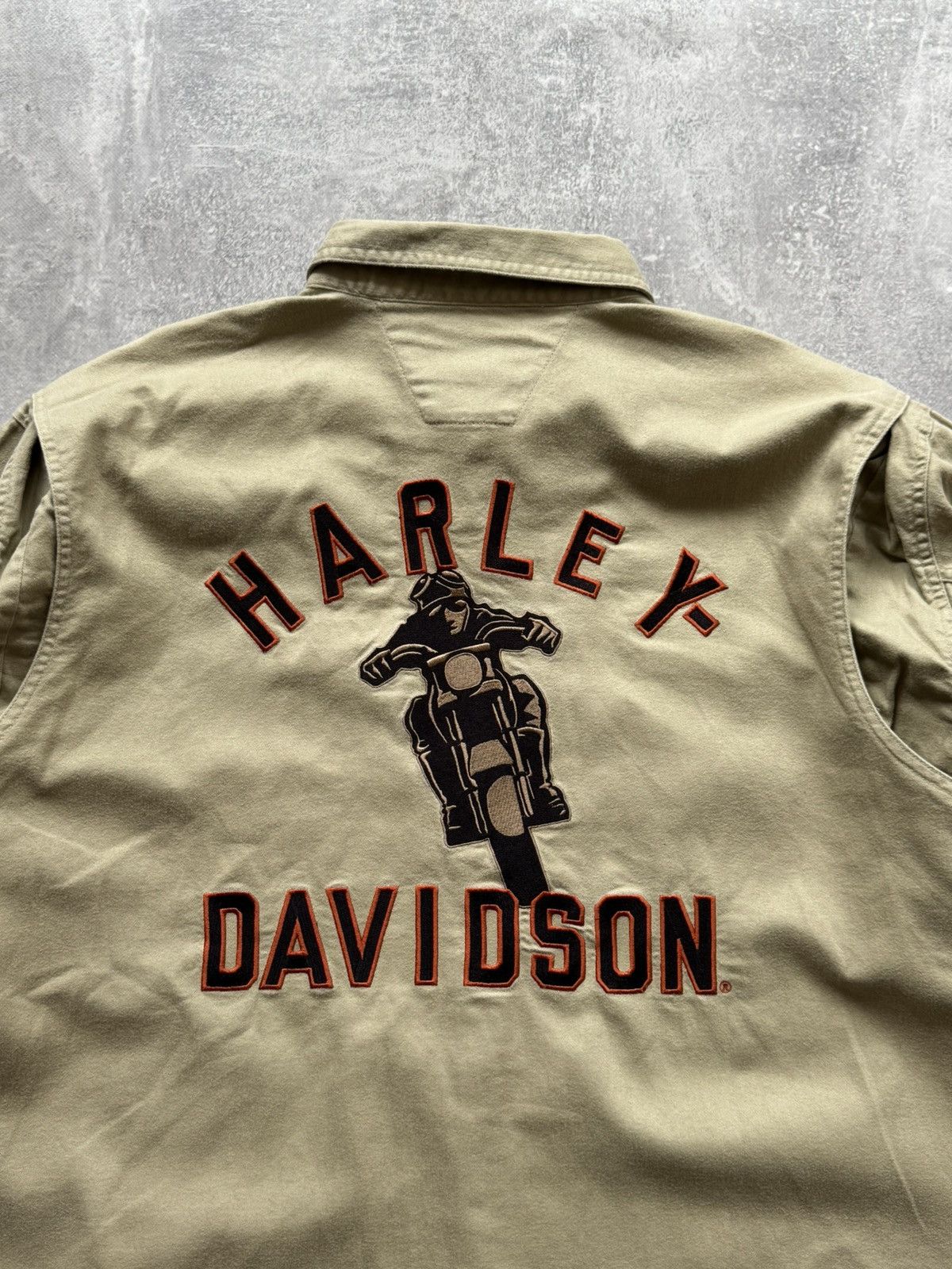 Harley Davidson HARLEY-DAVIDSON Motors Motorcycle Patch Mechanic Work Shirt Size US XXL / EU 58 / 5 - 4 Thumbnail