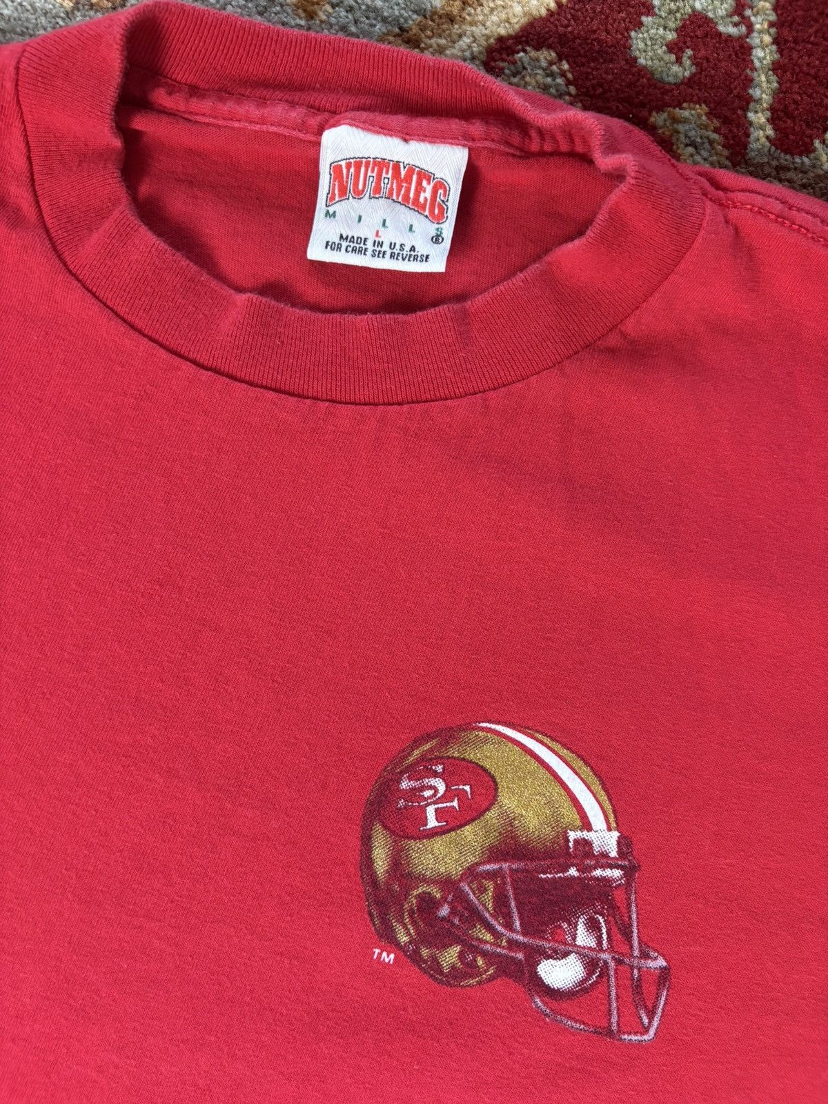 NFL × Nutmeg × Vintage Vintage 1993 San Francisco 49’rs Nutmeg T-Shirt Size US L / EU 52-54 / 3 - 4 Thumbnail