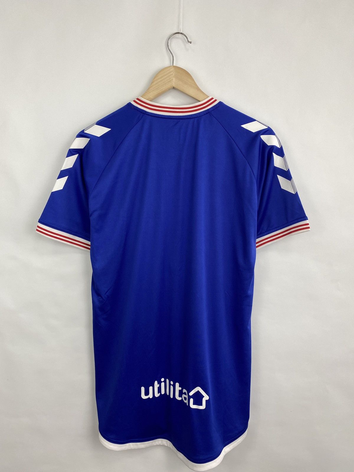 Hummel 🏴󠁧󠁢󠁳󠁣󠁴󠁿 Y2K Hummel Glasgow Rangers Home Jersey Blokecore Rare Hype Size US M / EU 48-50 / 2 - 10 Thumbnail