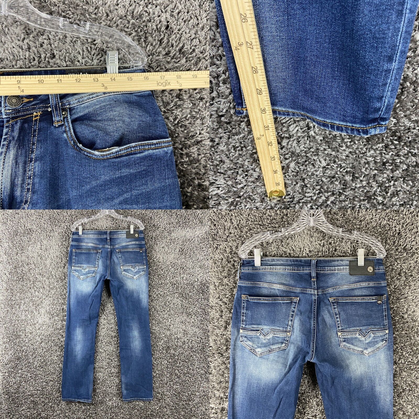 Buffalo David Bitton VINTAGE? No. Buffalo David Bitton Jeans Slim Stretch Ash-X Women’s 31 Blue Distressed - Jeans - Adult Women Size 24" / US 00 / IT 34 - 8 Thumbnail