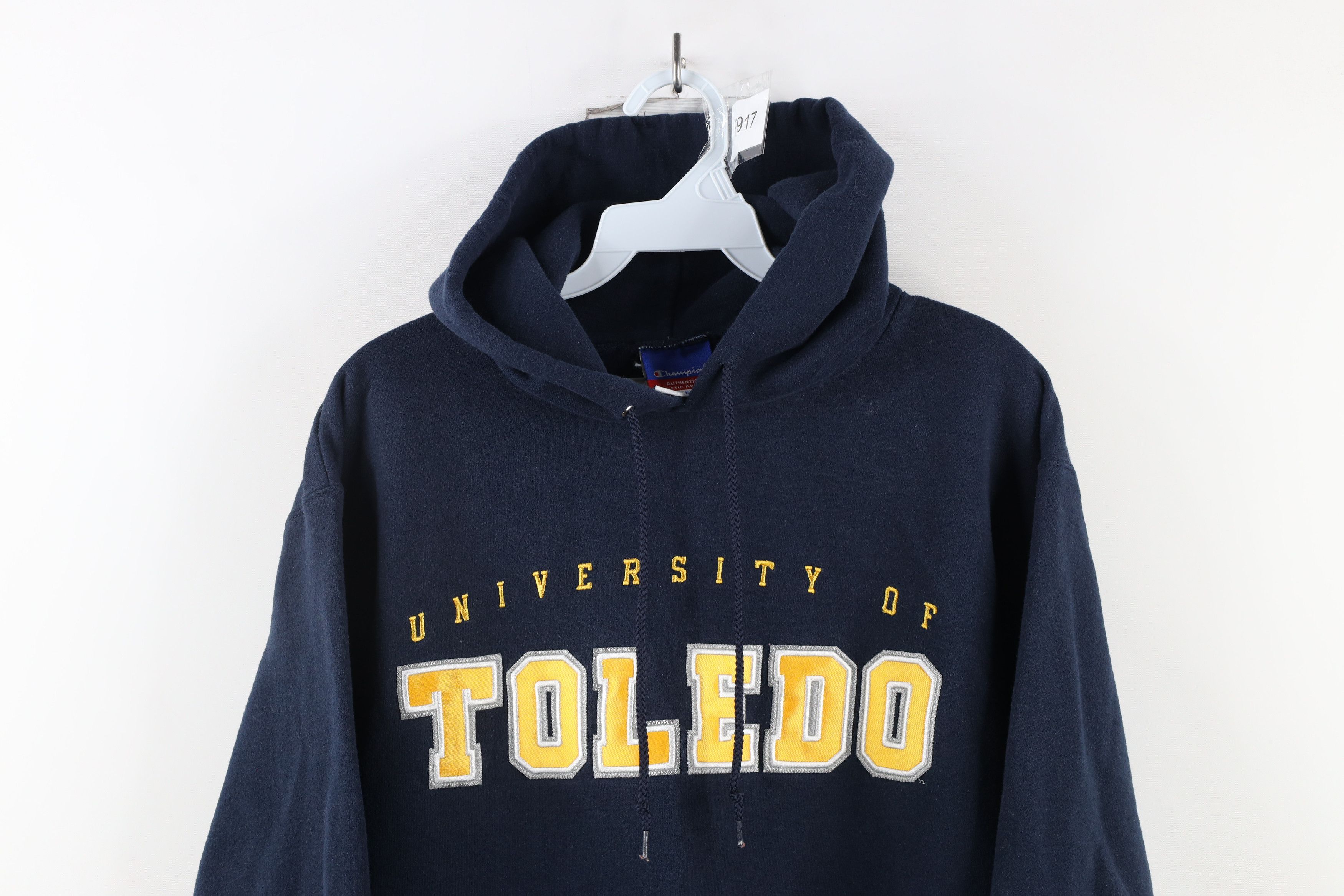 Champion × Vintage Vintage 90s Champion Spell Out University of Toledo Hoodie Size US M / EU 48-50 / 2 - 2 Thumbnail