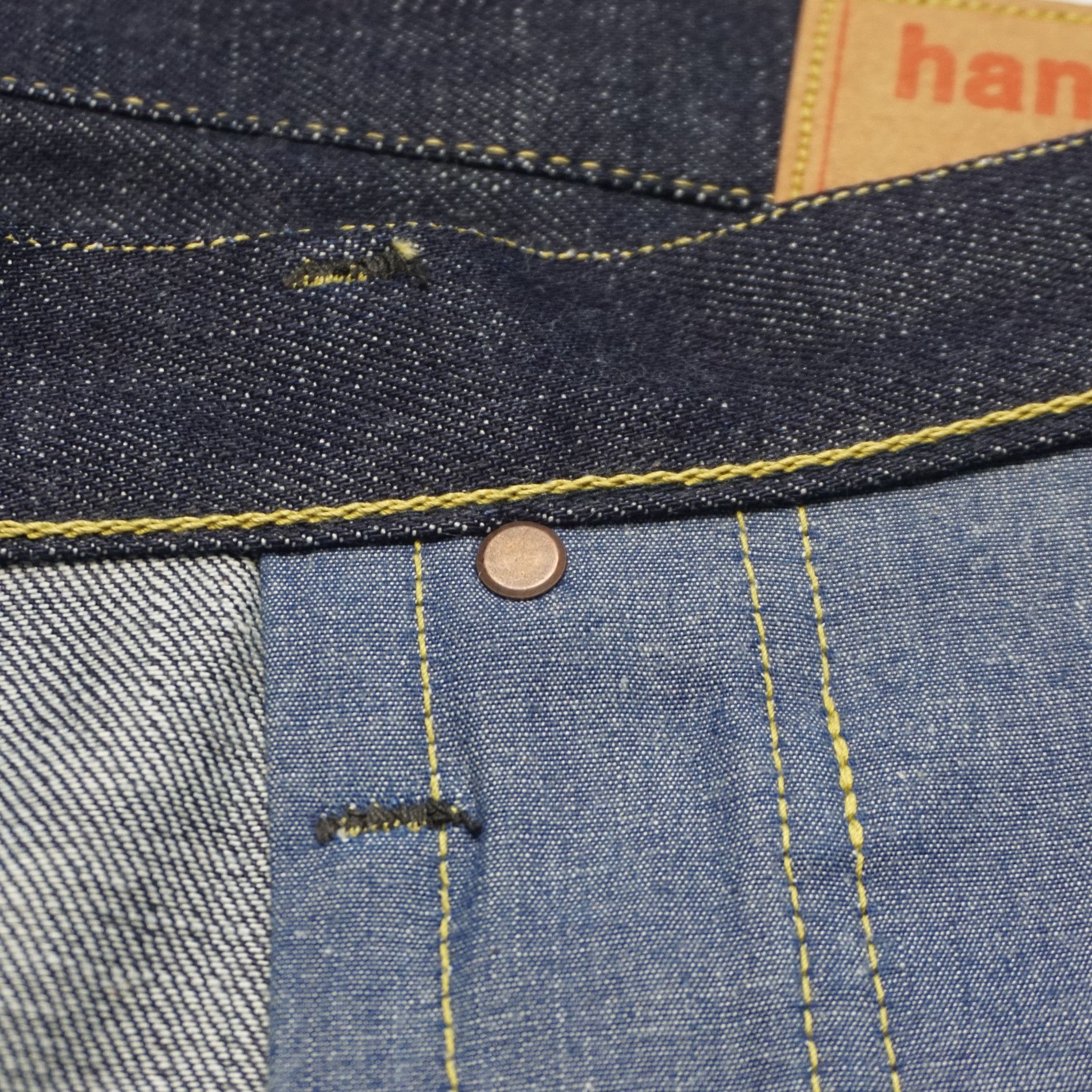 Japanese Brand HANDS-ON S76 W36 x L36 1966-type Hand-crafted Selvedge Jeans Size US 36 / EU 52 - 15 Thumbnail