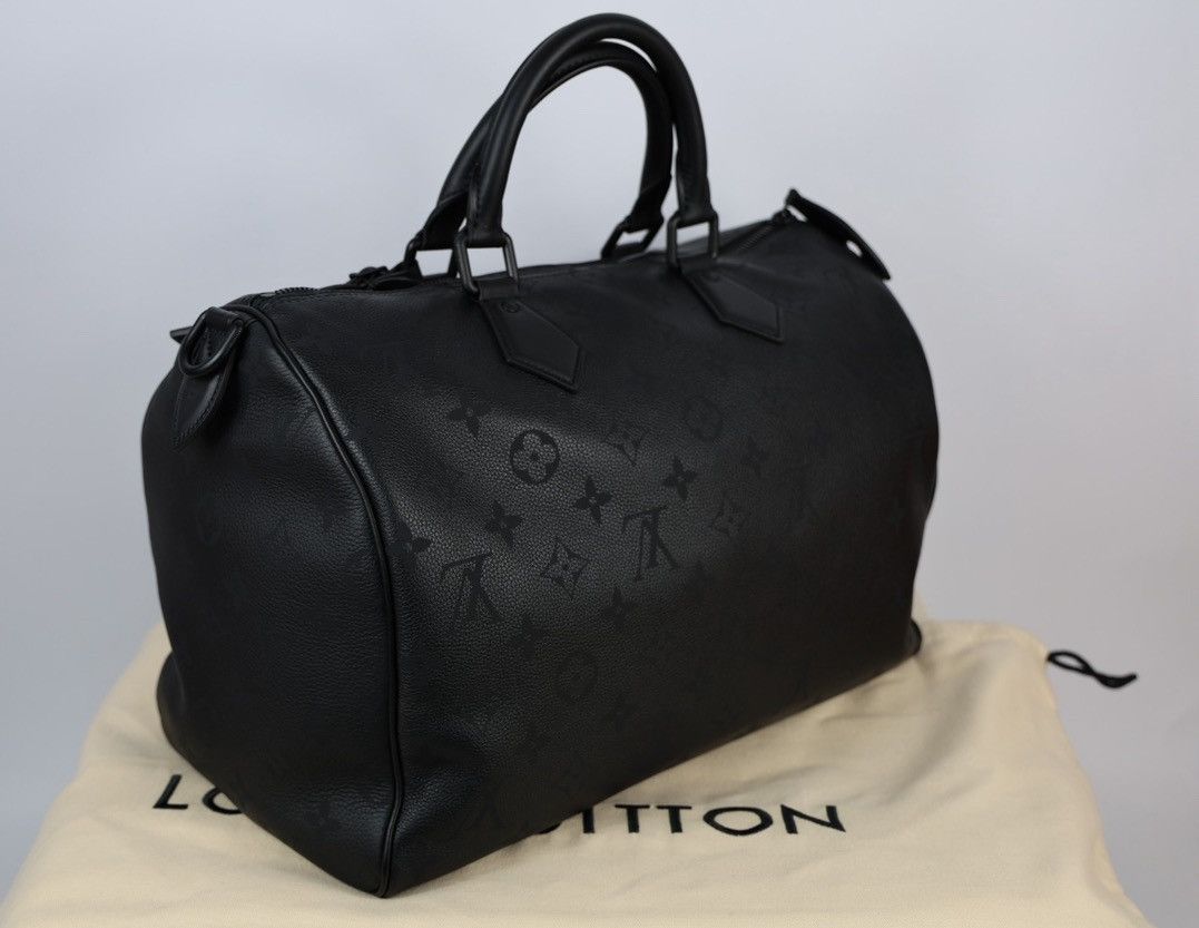 Louis Vuitton SPEEDY 40 JET BLACK DUFFLE BAG M13916 Size ONE SIZE - 1 Thumbnail