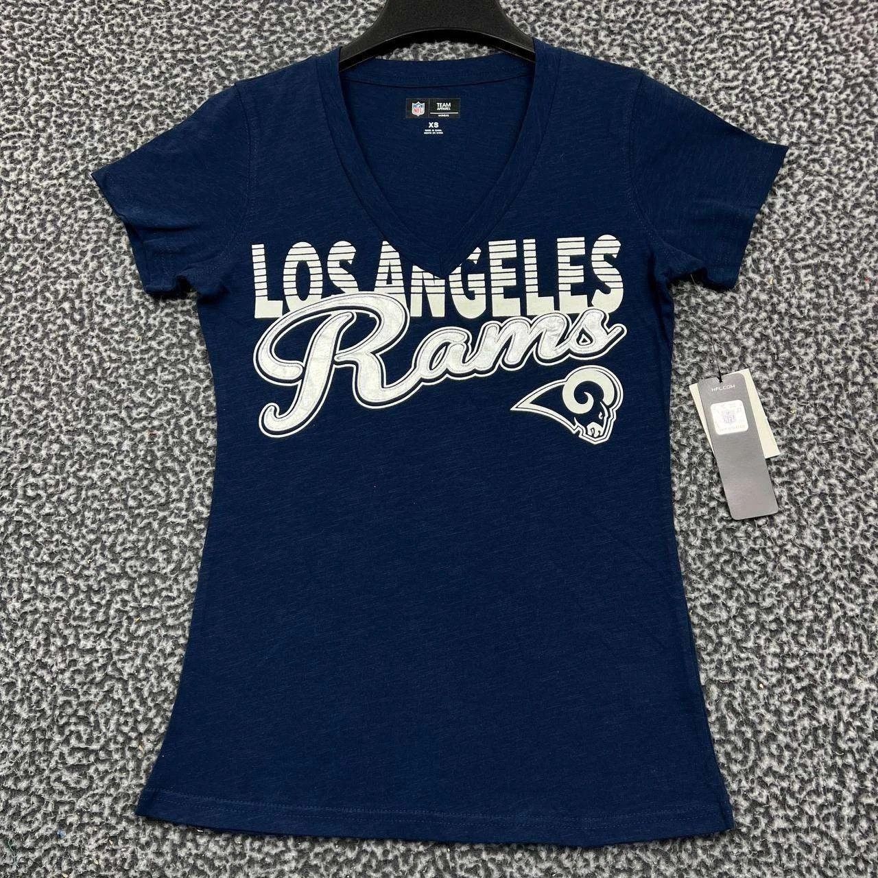 NFL Los Angeles LA Rams Shirt Women NFL Short Sleeve Cotton XS Size XS / US 0-2 / IT 36-38 - 1 Thumbnail