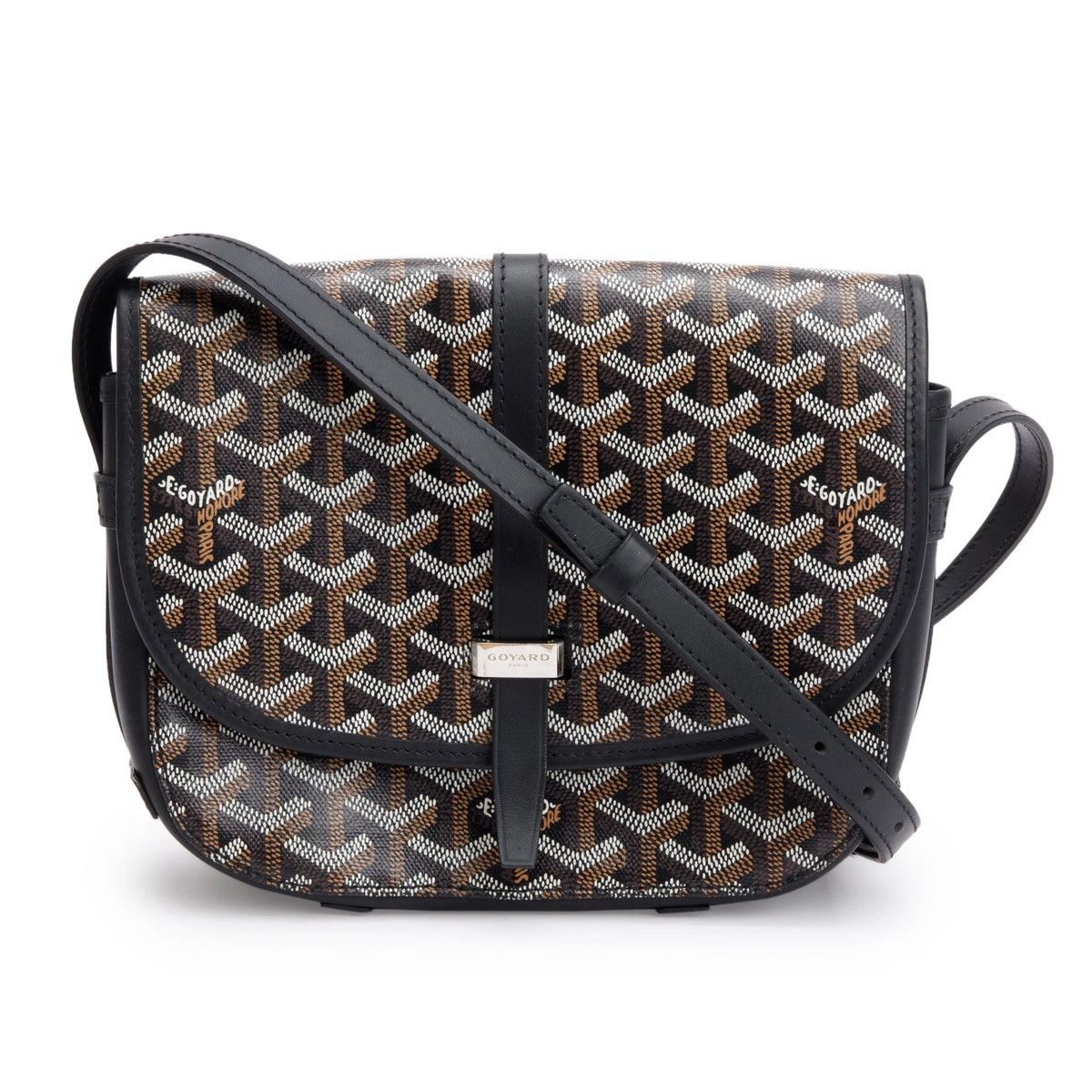 Goyard GOYARD 2021 Black Leather & Monogram Canvas Belvedere II PM Size ONE SIZE - 1 Thumbnail
