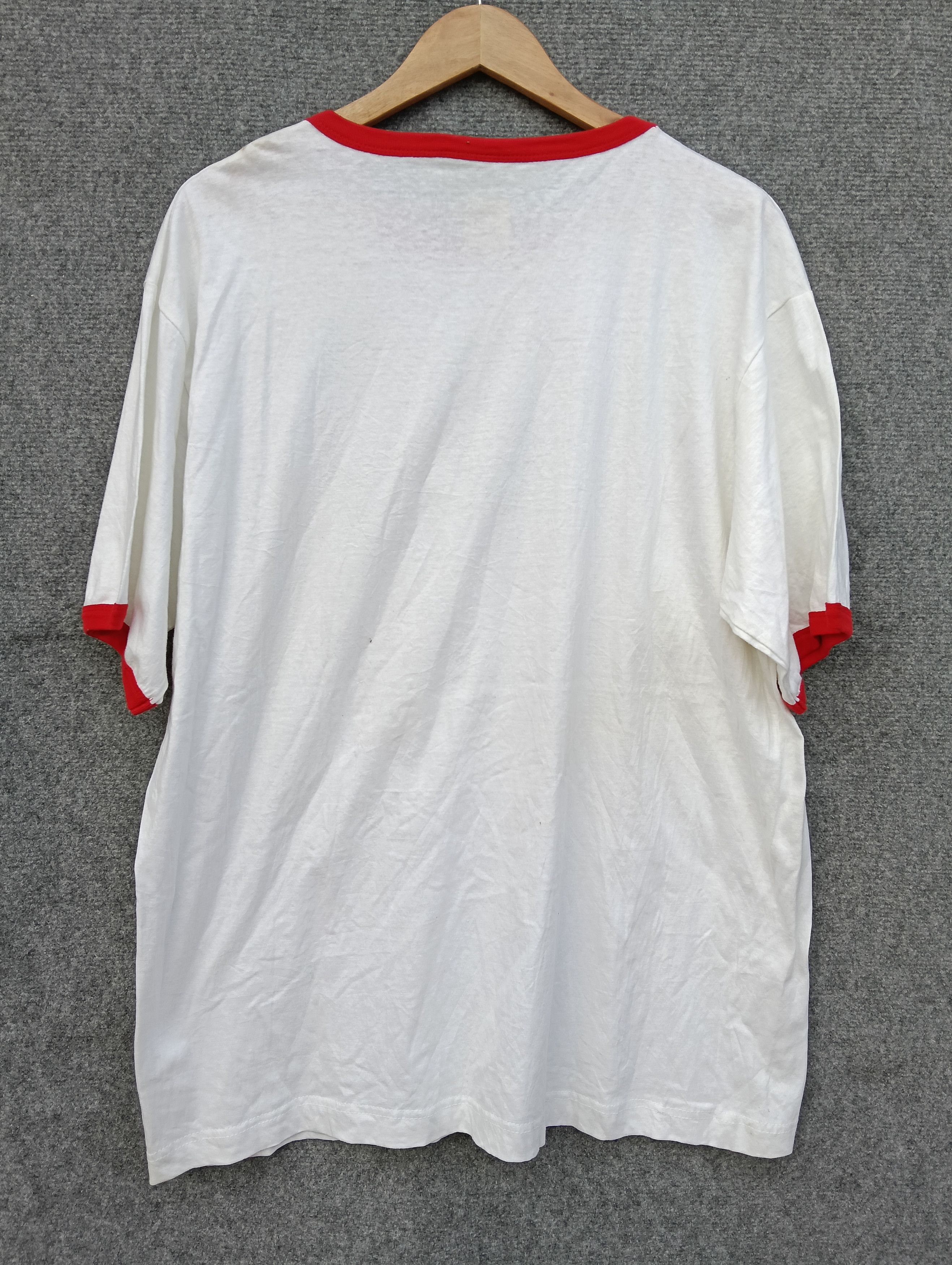 Vintage Vintage The Silver Bullet ringer white Tshirt. Size US XL / EU 56 / 4 - 7 Thumbnail