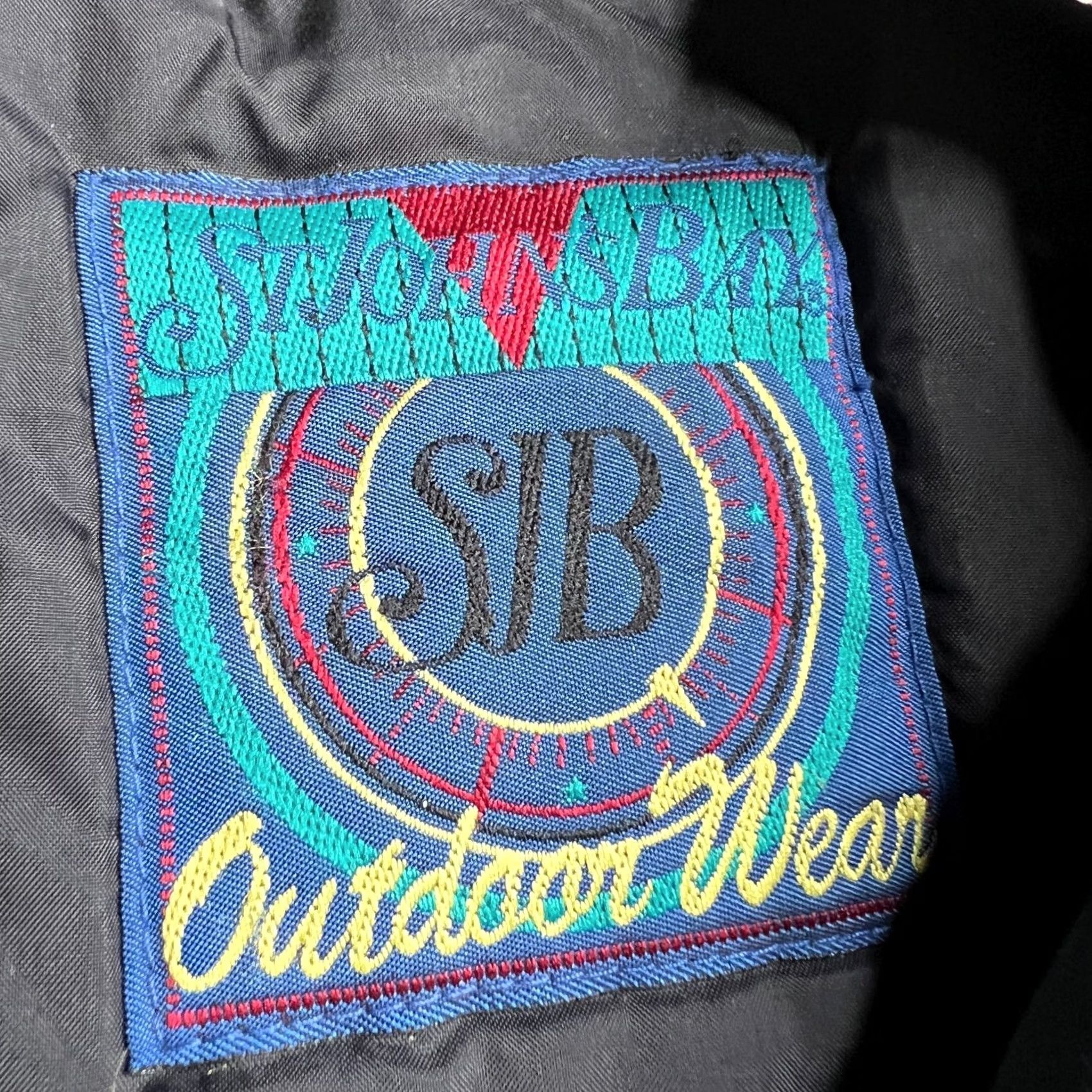 Vintage VINTAGE St. Johns Bay Outdoorsman Ski Jacket Black Blue Nylon Insulated Mens Size US L / EU 52-54 / 3 - 4 Thumbnail