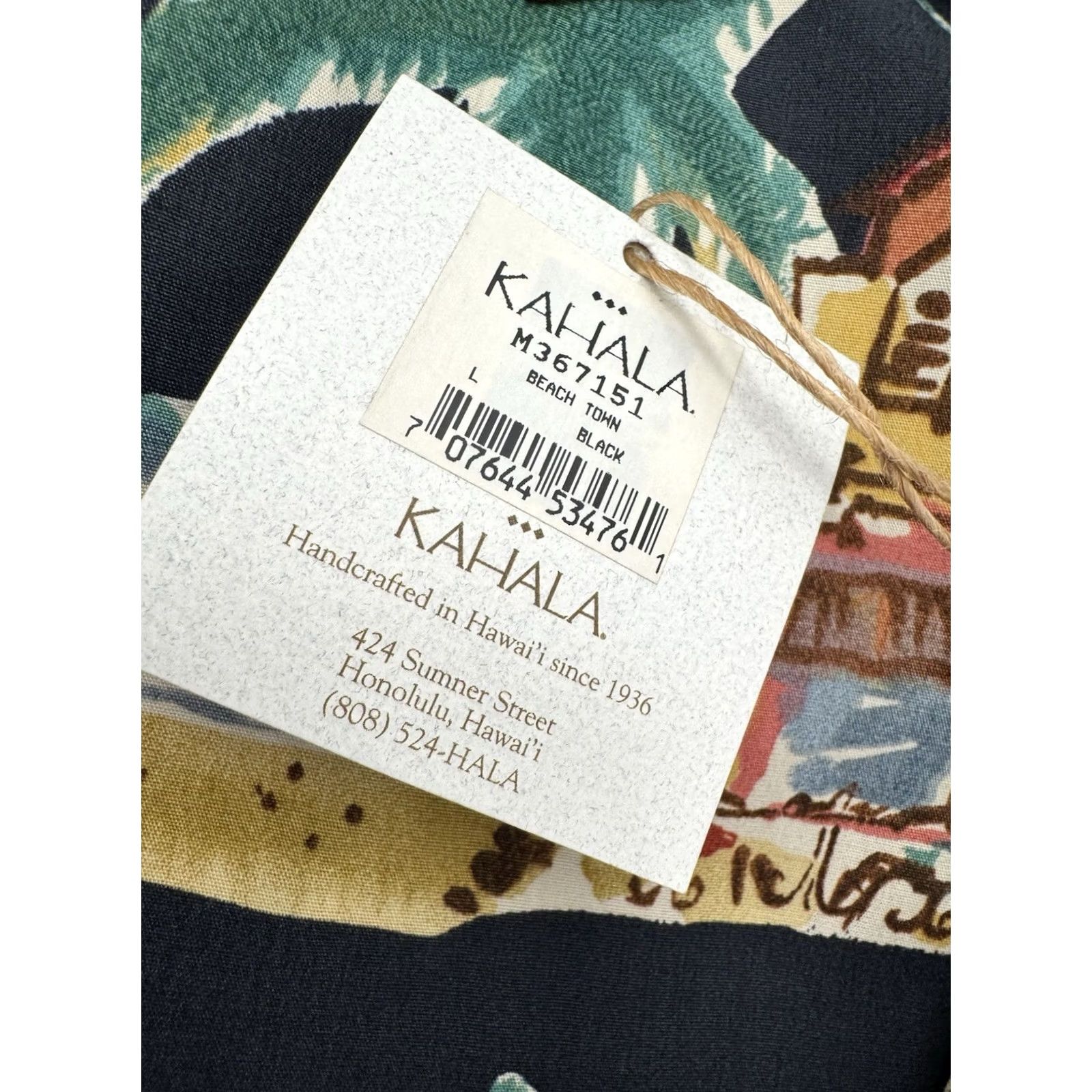 ALOHAS Kahala John Severson - NEW w TAG - BEACH TOWN Hawaiian Aloha L Shirt Shirt Mens L Black Hawaiian 90s Theme Boys Girls Size US L / EU 52-54 / 3 - 4 Thumbnail