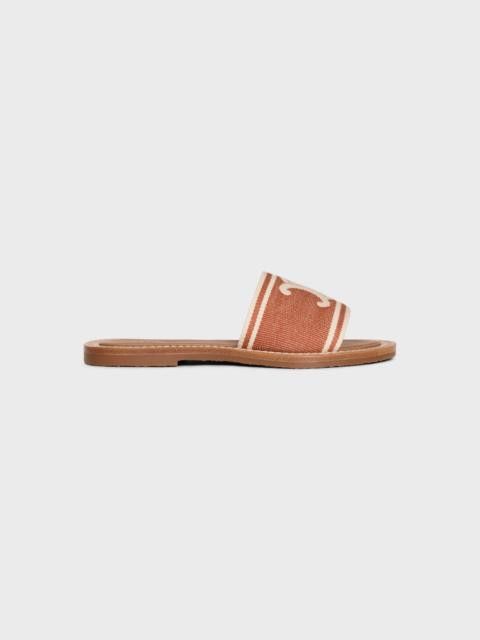 Celine lympia mule in triomphe jacquard canvas orange Size US 5 / IT 35 - 1 Thumbnail