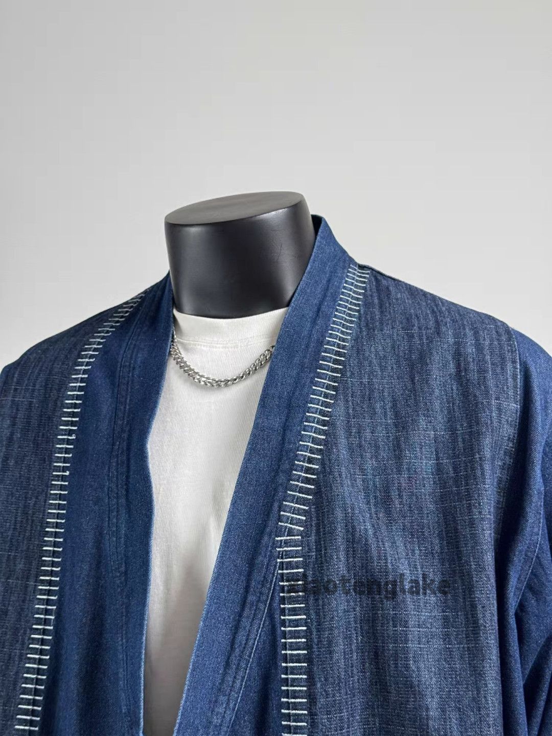 Designer Unisex utility taoist robe indigo yuppie y2k shirt Size US L / EU 52-54 / 3 - 4 Thumbnail