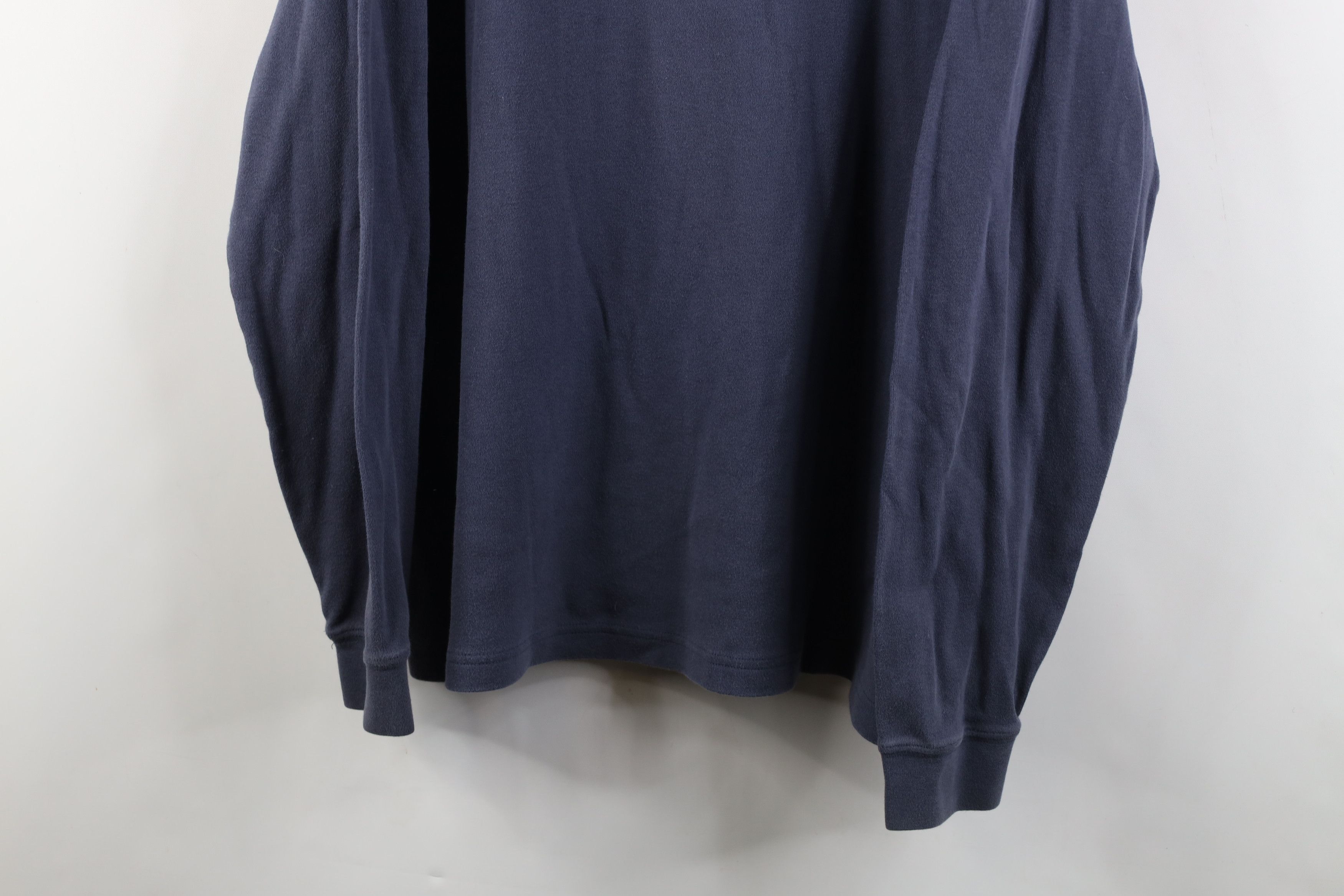Cabelas Vintage 90s Cabelas Blank Knit Turtleneck T-Shirt Steel Blue Size US XXL / EU 58 / 5 - 3 Thumbnail