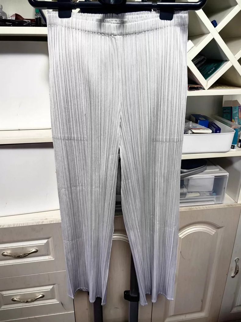 issey miyake size:4 Light grey trousers 2506-Nextarrow