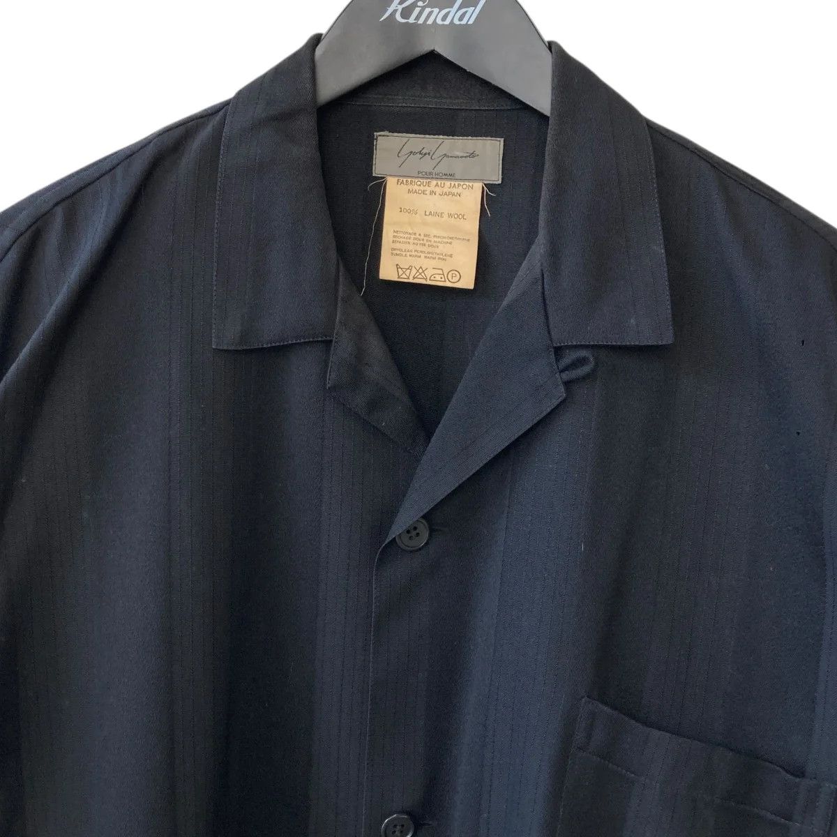 Yohji Yamamoto Yohji Yamamoto pour homme/Round Letter Tag Striped Shirt Size US XXL / EU 58 / 5 - 3 Thumbnail