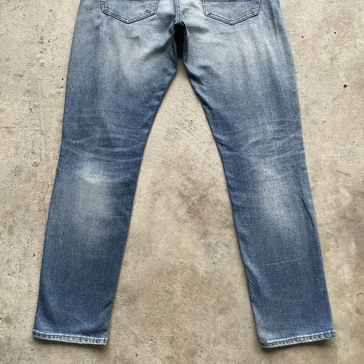 Japanese Brand × Jean × Numbers Vintage Back Number Faded Jeans Wash Denim Pants W32x32 Size US 32 / EU 48 - 10 Thumbnail