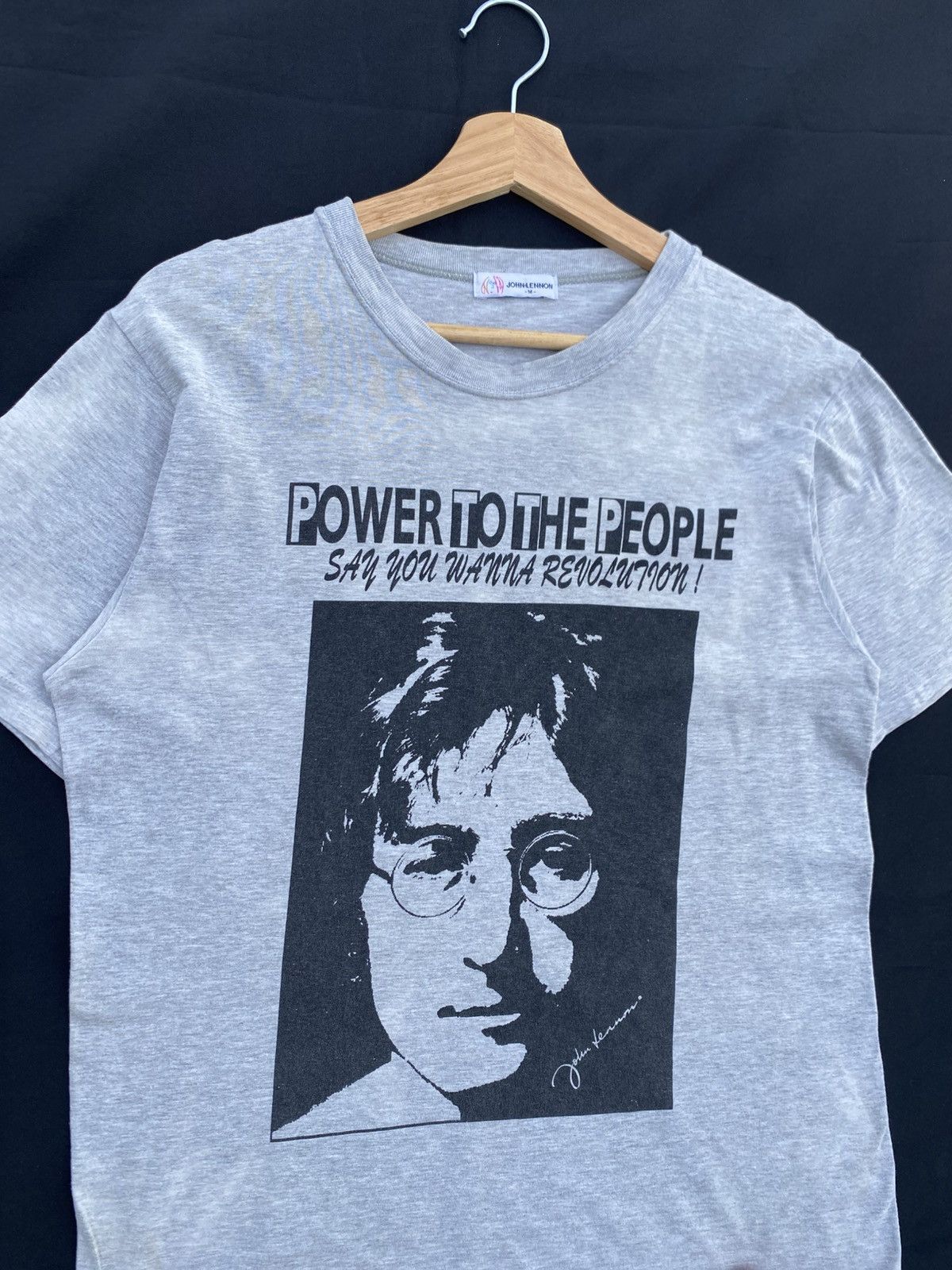 Band Tees Vtg John Lennon Power to People Say You Want Revulation Tee Size US S / EU 44-46 / 1 - 6 Thumbnail