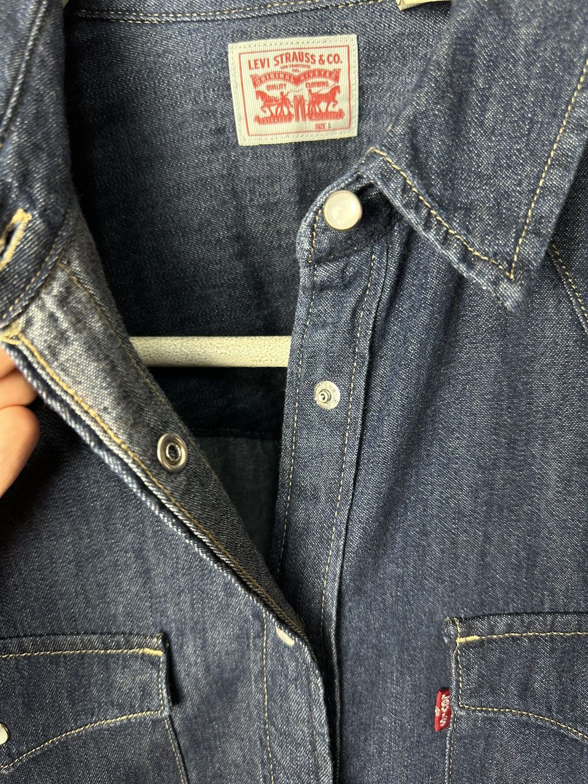 Levi's Levis Streetwear Casual Snap Button Denim Shirt Size L Size L / US 10 / IT 46 - 5 Thumbnail