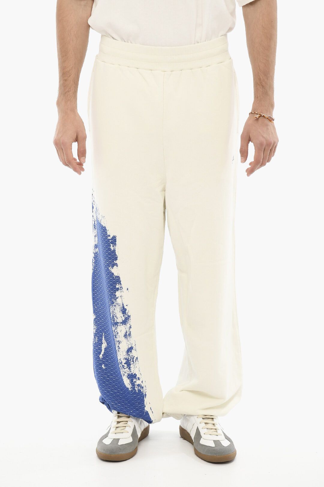 image of A Cold Wall Og1Mm0423 Cotton Sweatpants & Joggers In White, Men's (Size 30)