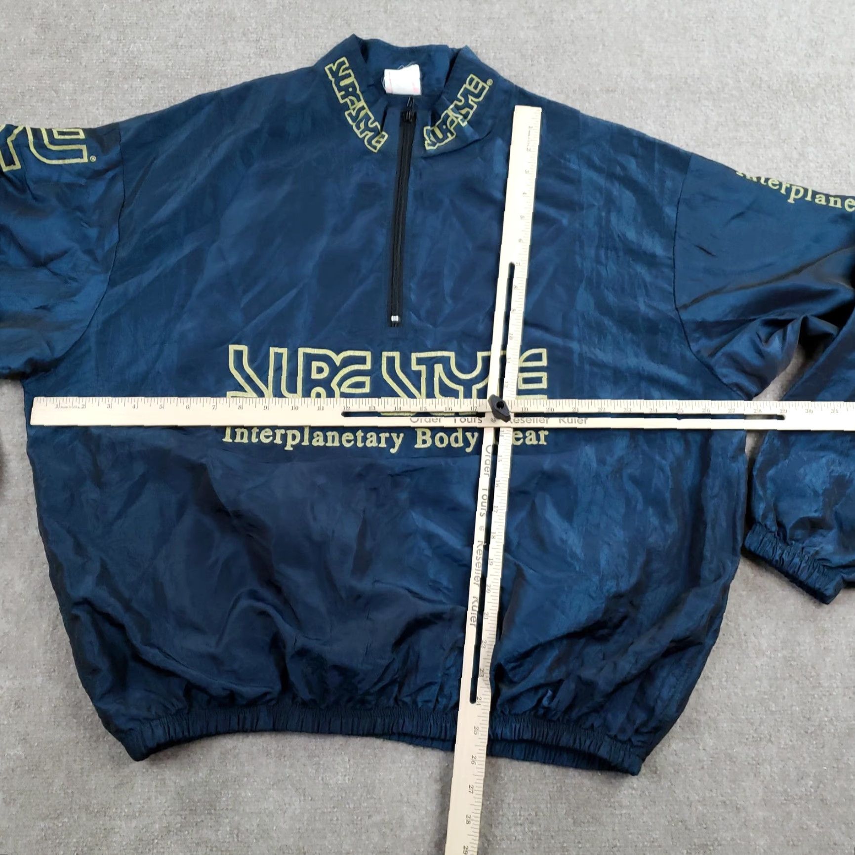Vintage VINTAGE Surf Style Jacket Mens One Size 90s Blue Windbreaker Pullover Casual Size US M / EU 48-50 / 2 - 2 Thumbnail