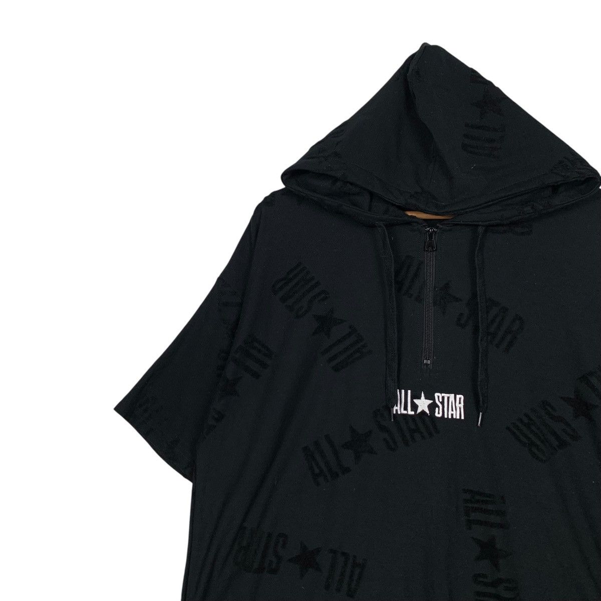 Converse CONVERSE All Star AllOver Logo Short Sleeve Hoodie #1618-C72 Size US L / EU 52-54 / 3 - 8 Thumbnail
