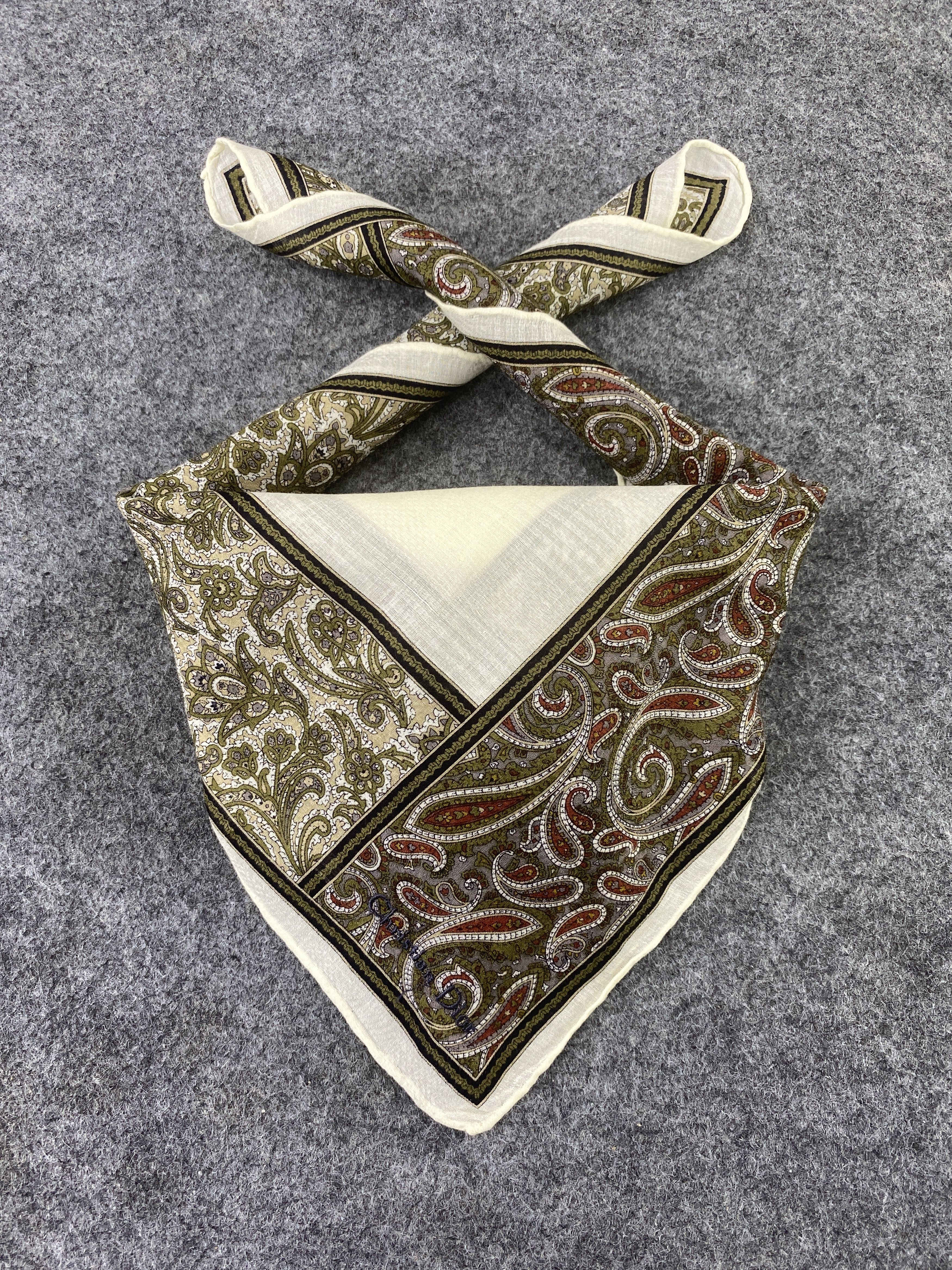 Christian Dior Monsieur × Vintage Christian Dior Handkerchief / Bandana / Neckerchief-B143 Size ONE SIZE - 2 Thumbnail