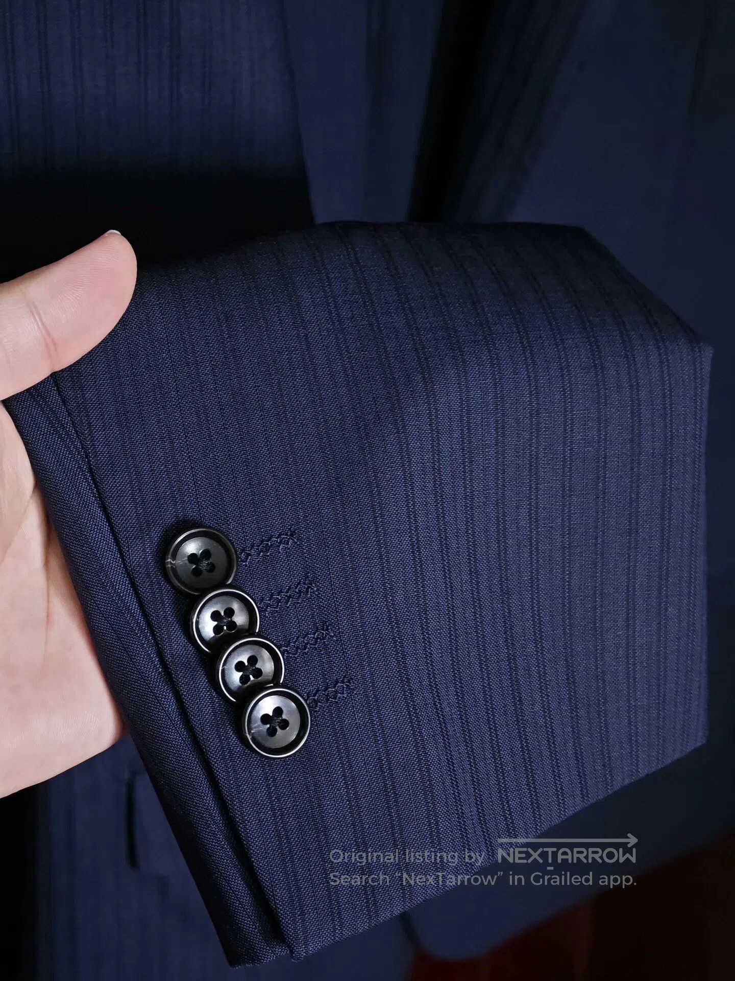 Japanese Brand Dormeuil Wool Custom Suit Jacket. Size US M / EU 48-50 / 2 - 4 Thumbnail