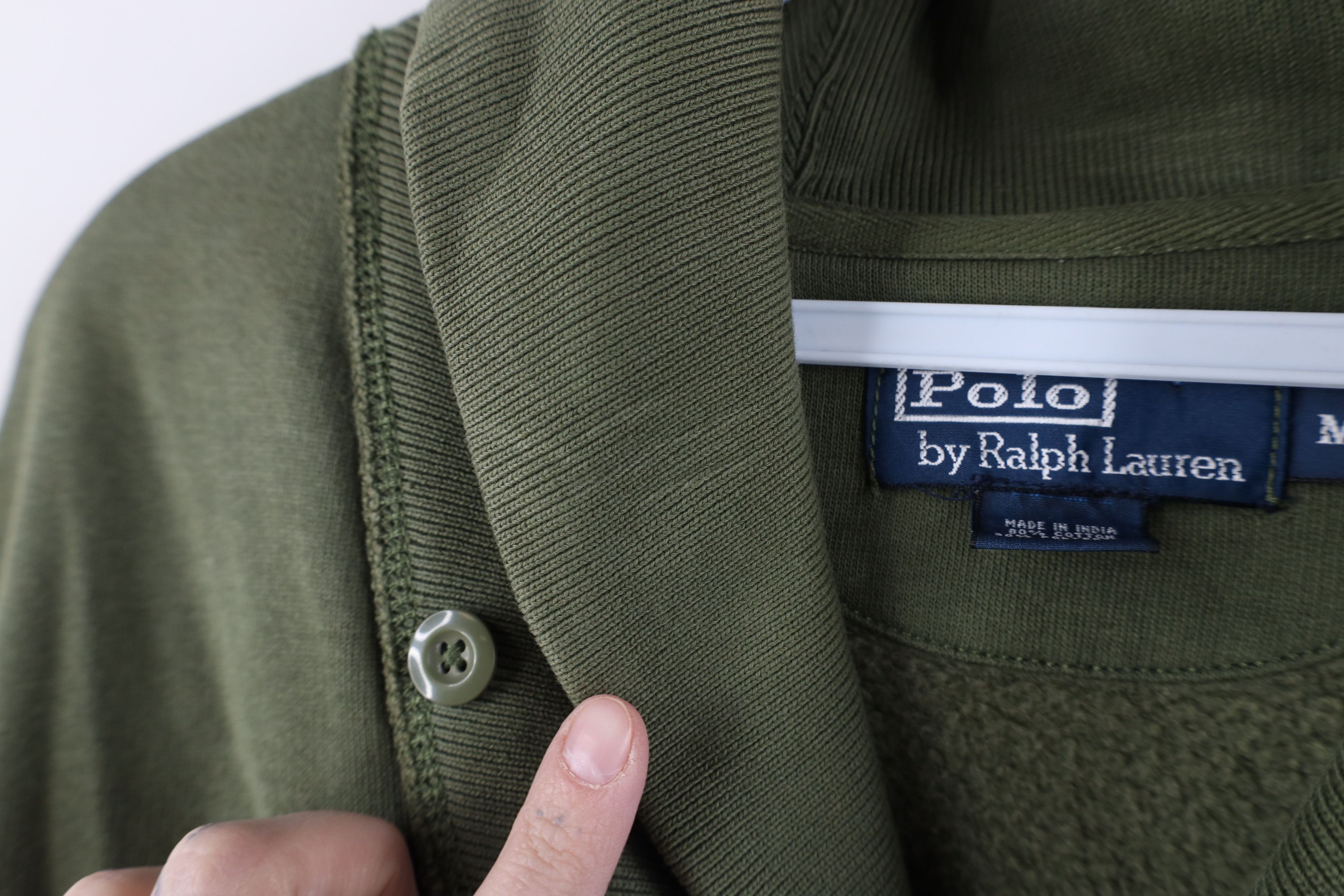 Polo Ralph Lauren Vintage 90s Ralph Lauren Sportsman Collar Sweatshirt Green Size US M / EU 48-50 / 2 - 6 Thumbnail