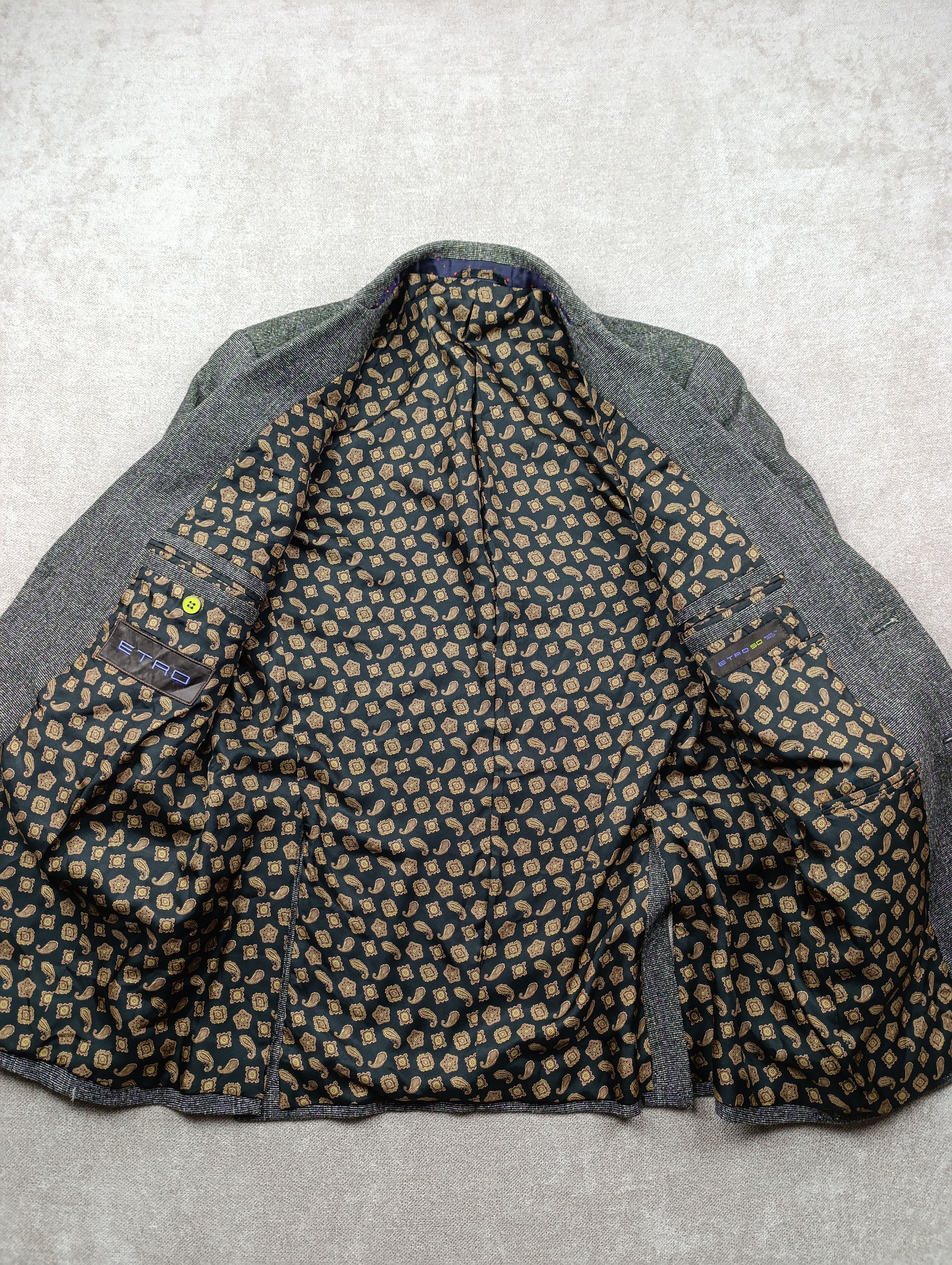 Etro Etro Milano Mens Classic Wool/Silk Suit Size 50R - 13 Thumbnail