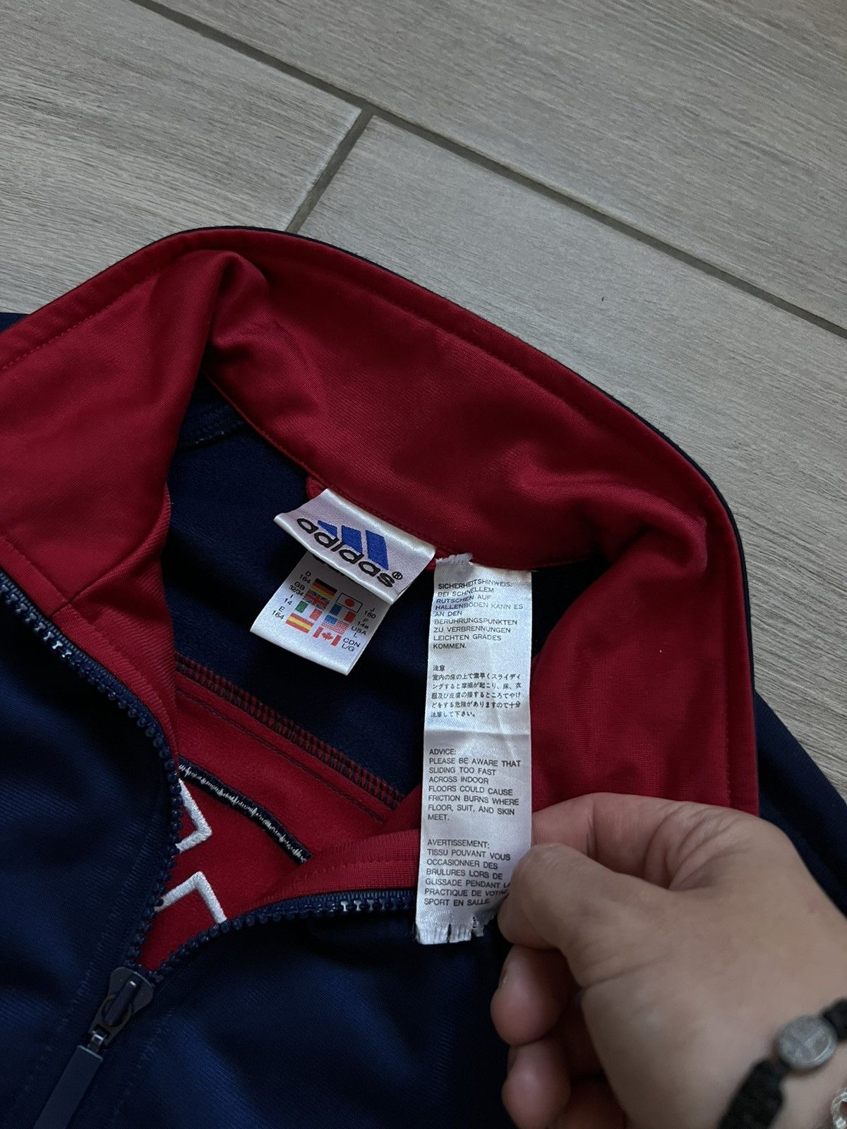 Adidas Vintage 90s Adidas Zip Up Olympics Jacket Logo Size US S / EU 44-46 / 1 - 7 Thumbnail
