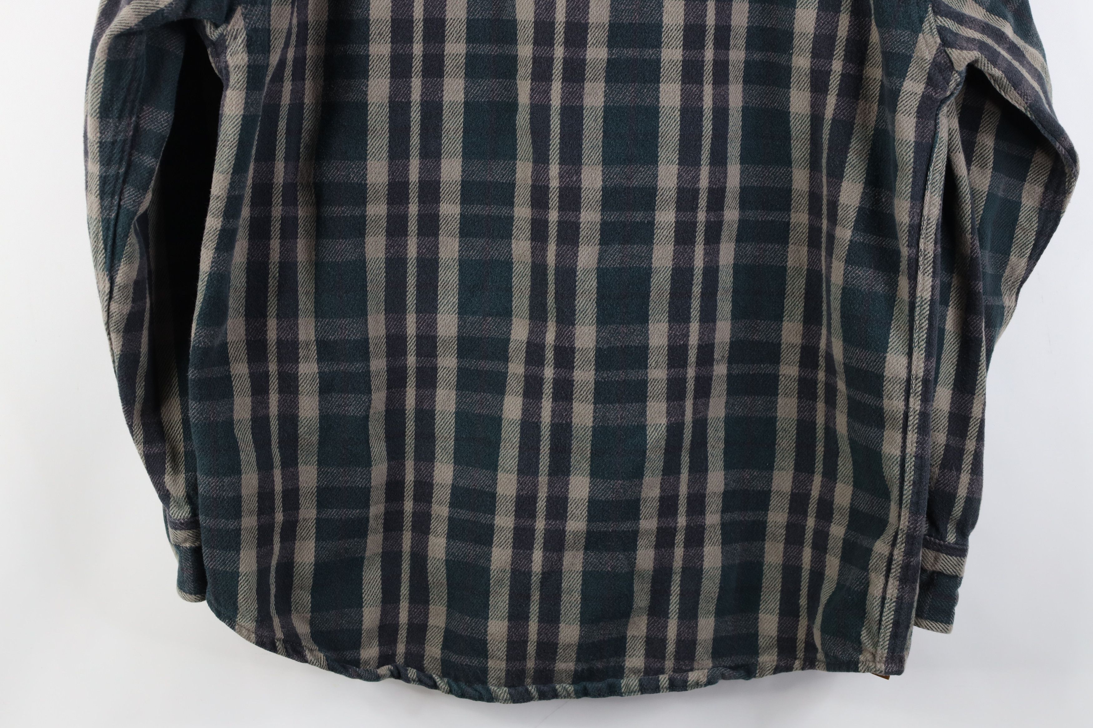 Vintage Vintage 90s Streetwear Heavyweight Button Shirt Plaid Size US M / EU 48-50 / 2 - 12 Thumbnail