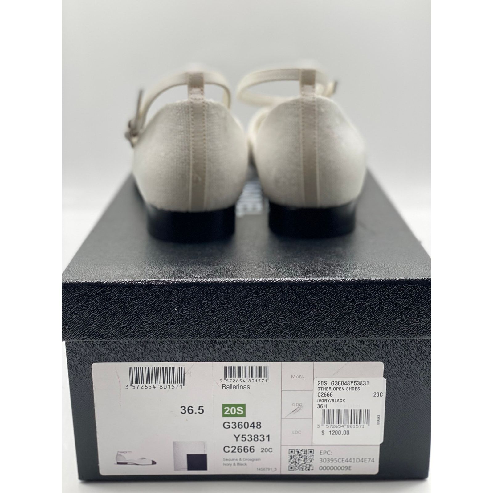 Chanel Chanel Sequin Grosgrain Ankle Strap Ballerinas sz. 36.5 EU Size US 6.5 / IT 36.5 - 4 Thumbnail