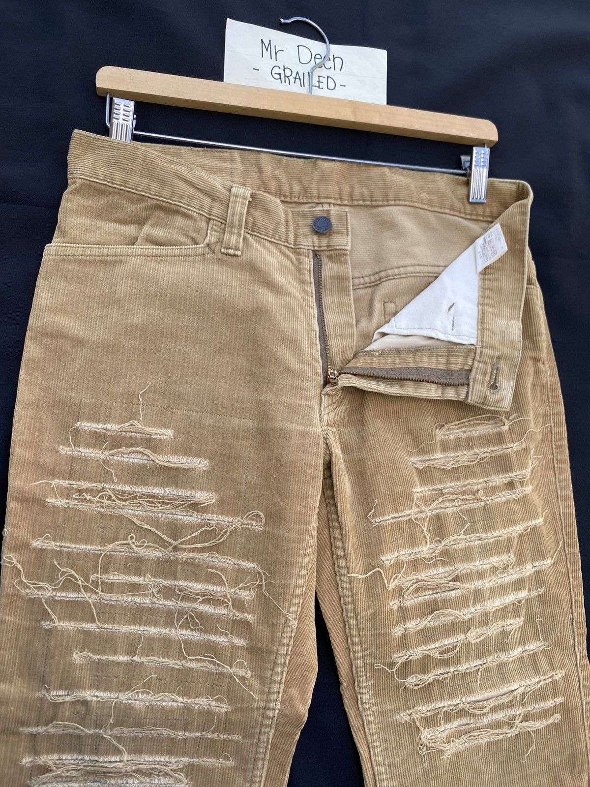 Hysteric Glamour Rare Vintage Hysteric Glamour distressed corduroy pant Size US 31 - 12 Thumbnail