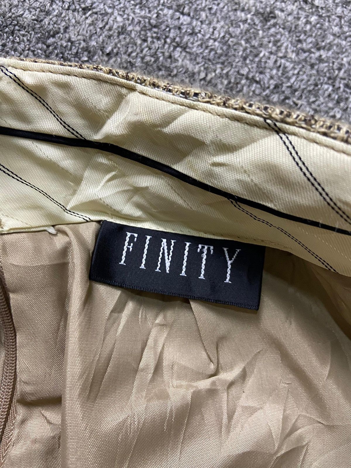 Japanese Brand FINITY Brand Linen Checkered Wide Leg Pants (169) Size 28" / US 6 / IT 42 - 4 Thumbnail