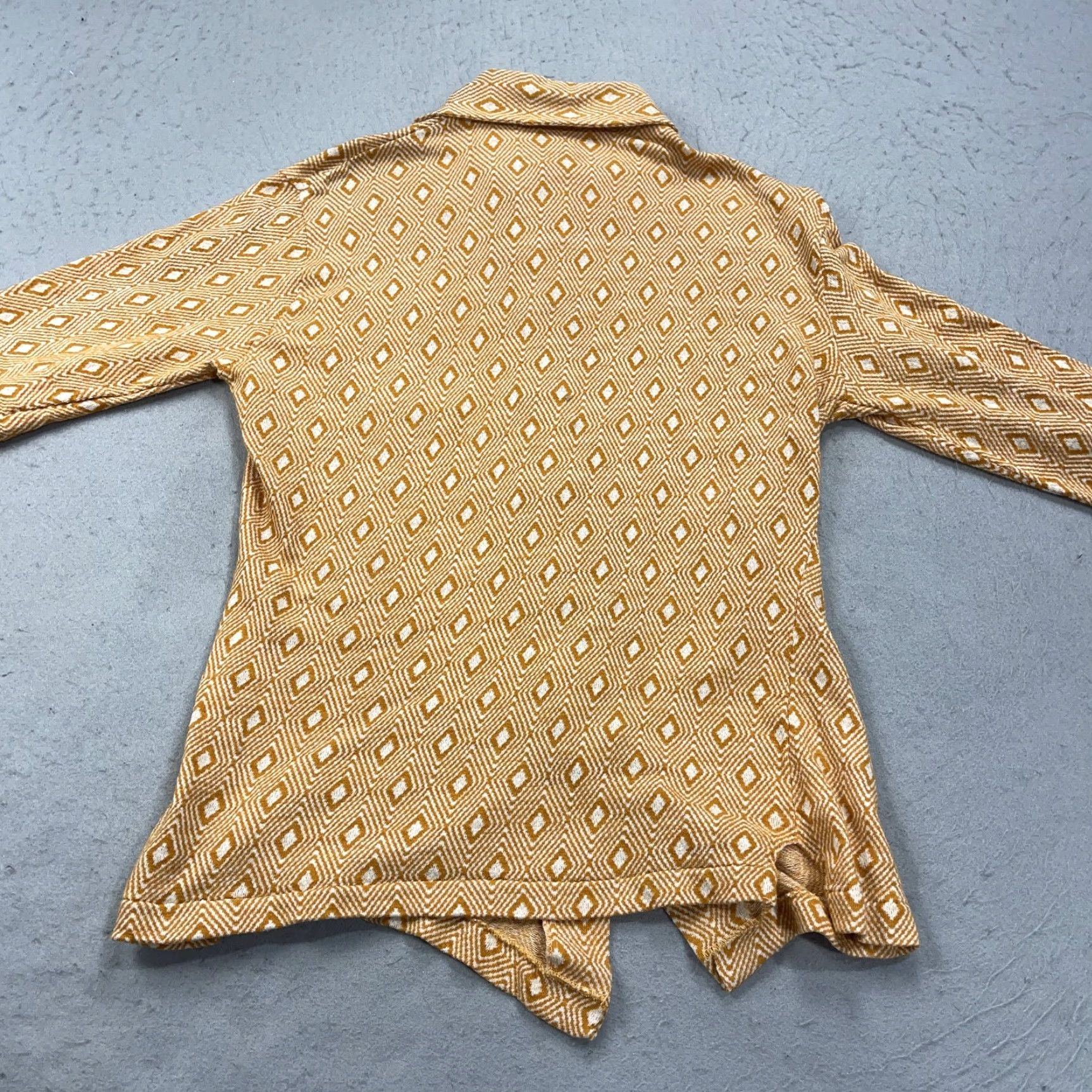Marlboro VINTAGE Marlboro Shirt Mens Medium Orange Geometric Permanent Press Disco 70s Size US M / EU 48-50 / 2 - 6 Thumbnail