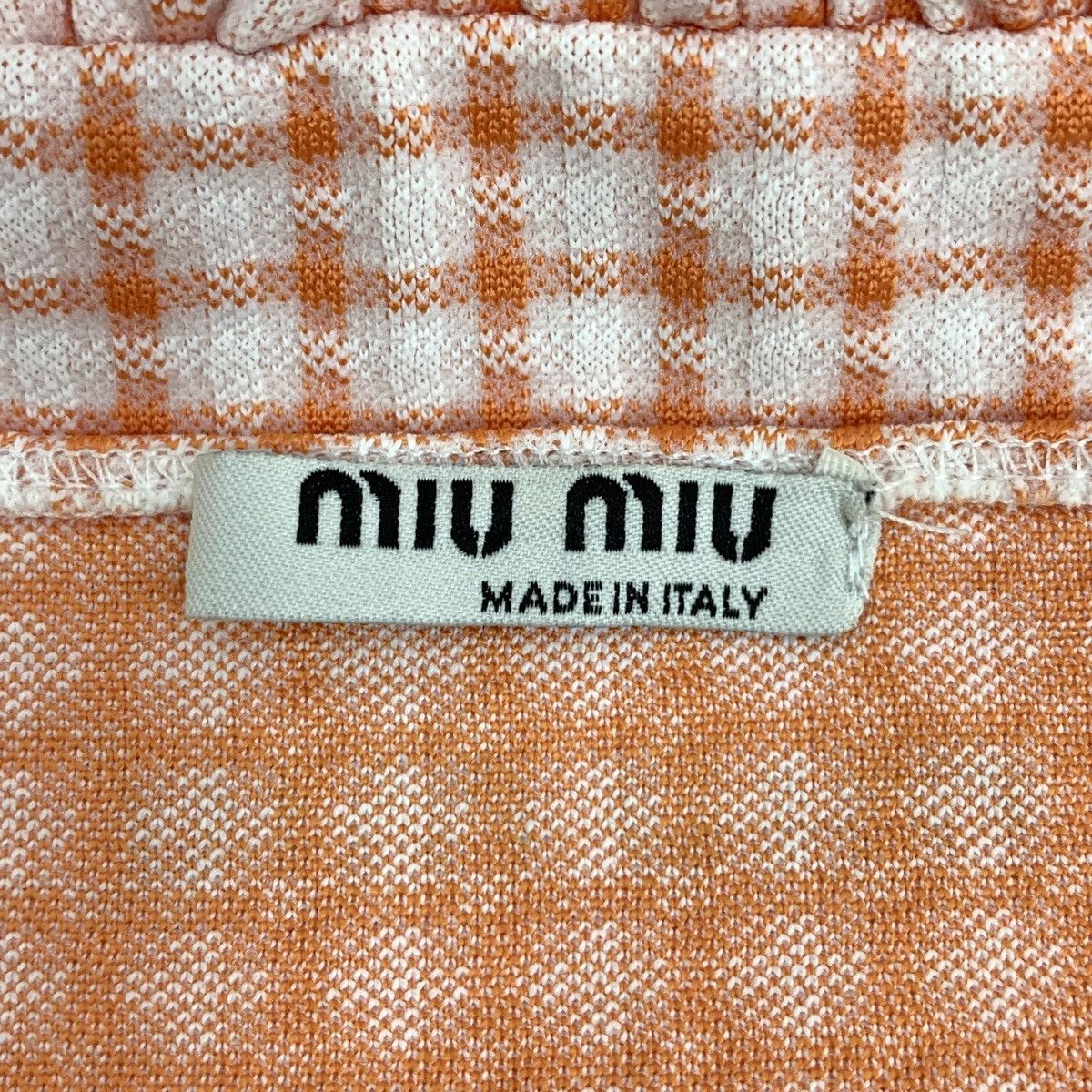Miu Miu Miu Miu Orange Lace Trim Plaid Cami Tank Top K26WX Size M / US 6-8 / IT 42-44 - 6 Thumbnail