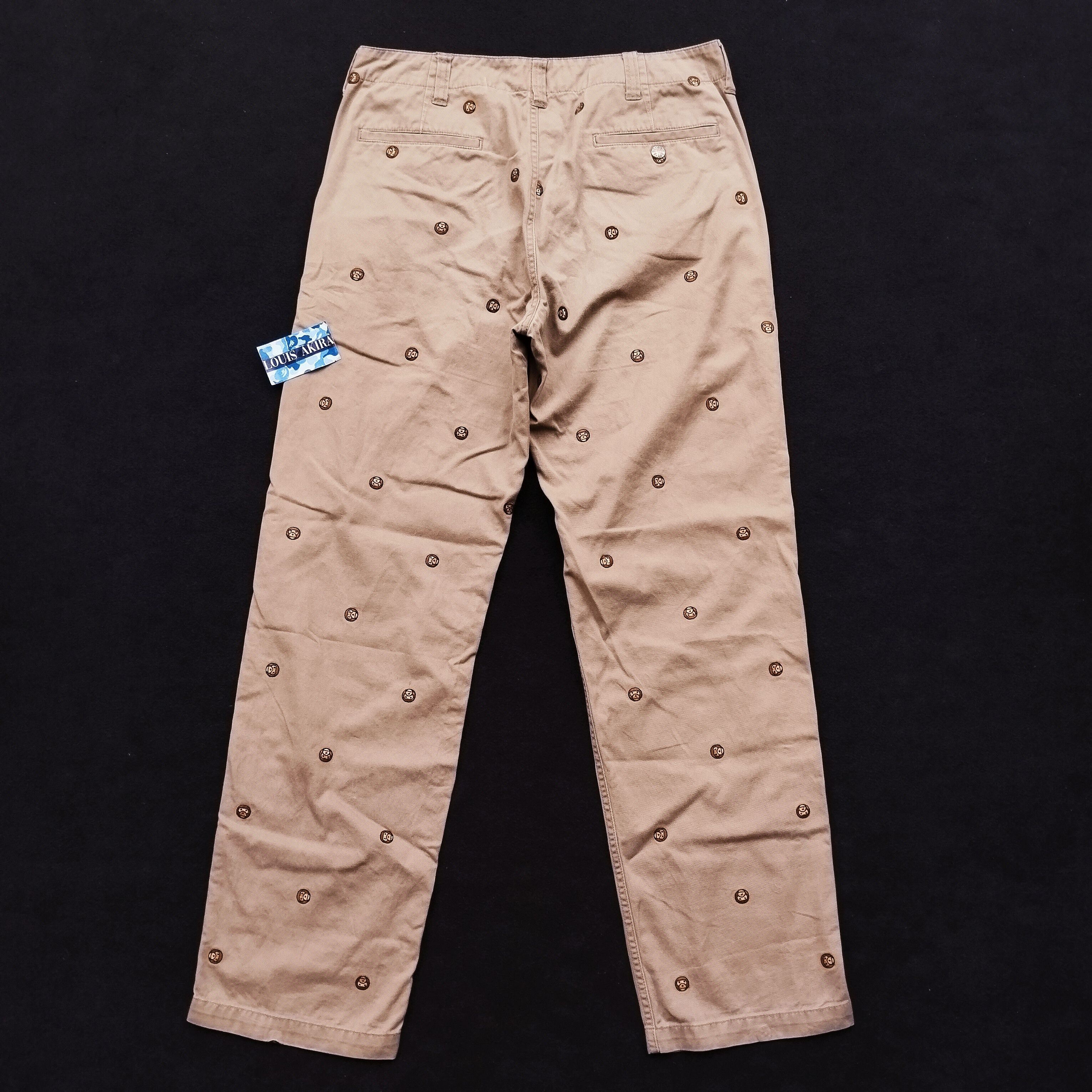 Bape 2012 Baby Milo Multi Embroidery Chino Pants Size US 33 - 5 Thumbnail