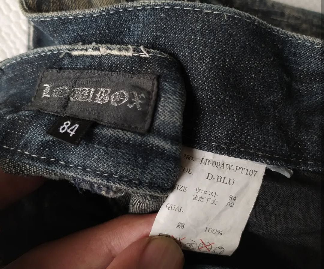 Hysteric Glamour × Japanese Brand × Tornado Mart Japanese lowbox jeans fading spider Size US 33 - 3 Thumbnail