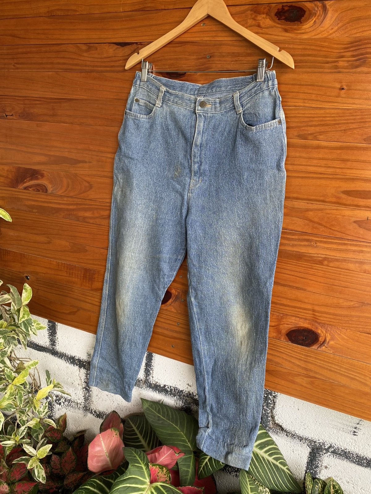 Vintage Vintage Women’s Embroider Pocket Jeans High Waist Light Wash Size 28" / US 6 / IT 42 - 4 Thumbnail
