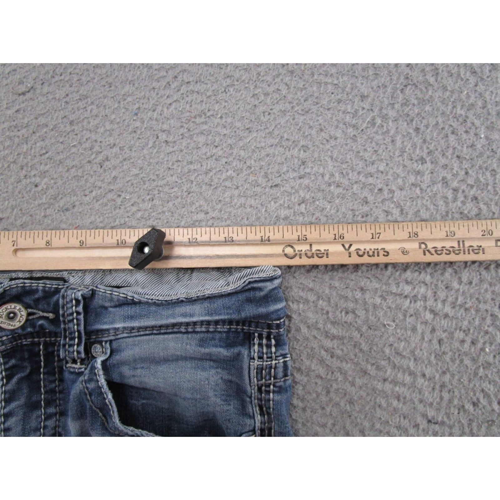 Buckle Black VINTAGE Buckle Black Fit No. 9 Straight Jeans Men's Size 30R Distressed Stretch Denim Size US 30 / EU 46 - 7 Thumbnail
