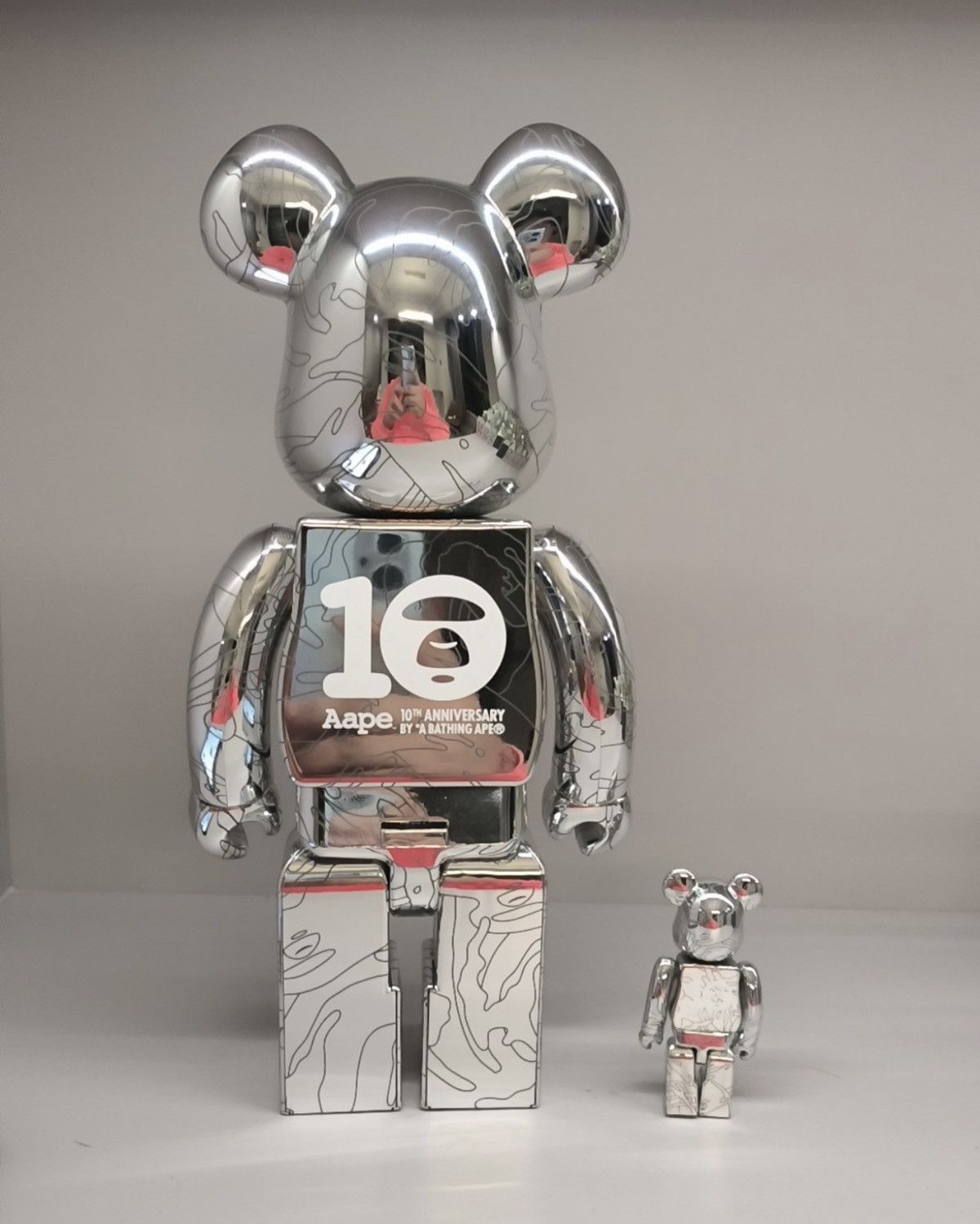 Japanese Brand Bearbrick Aape By A Bathing 10th Anniversary 100% & 400% Set Size ONE SIZE - 2 Thumbnail